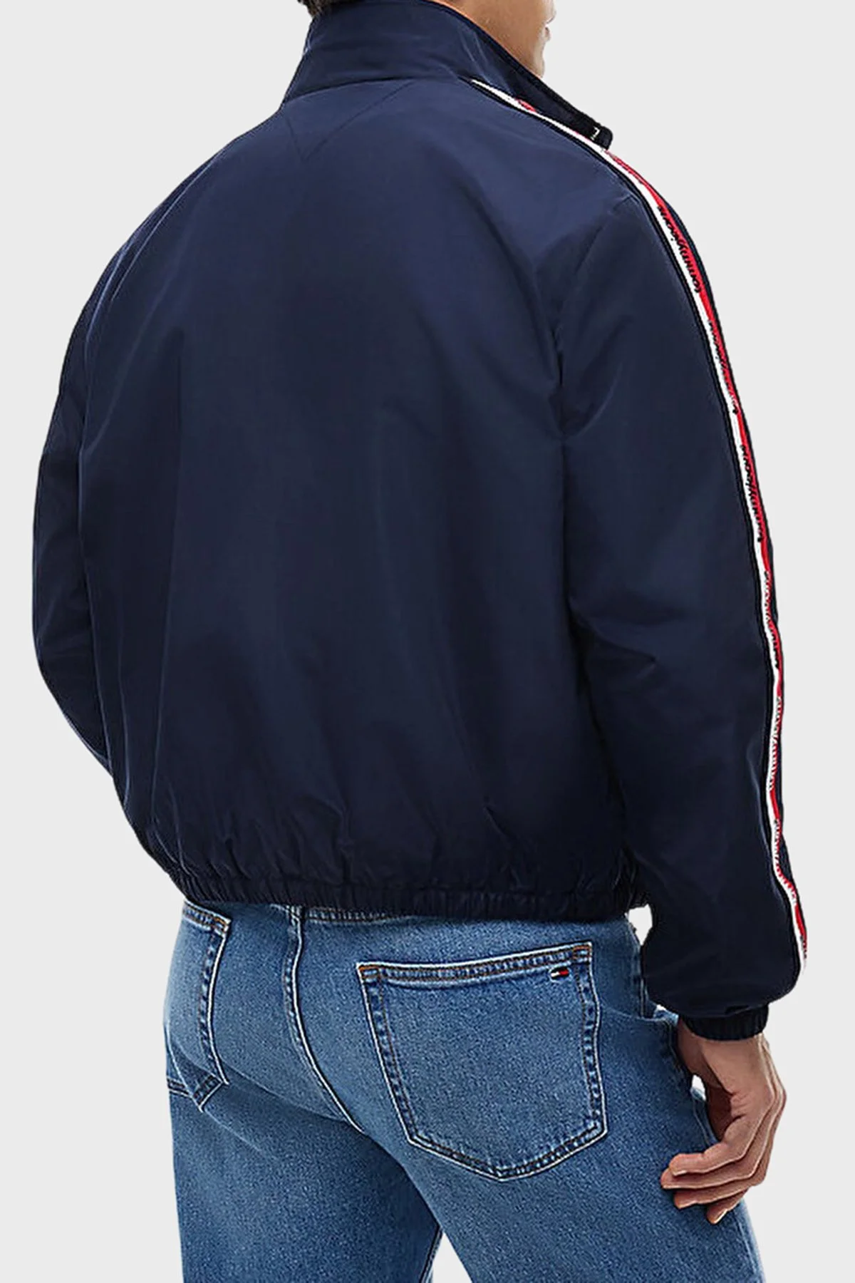 Tommy Jeans Logolu Regular Fit Dik Yaka Ceket Erkek Mont DM0DM23218 C1G Lacivert - 2
