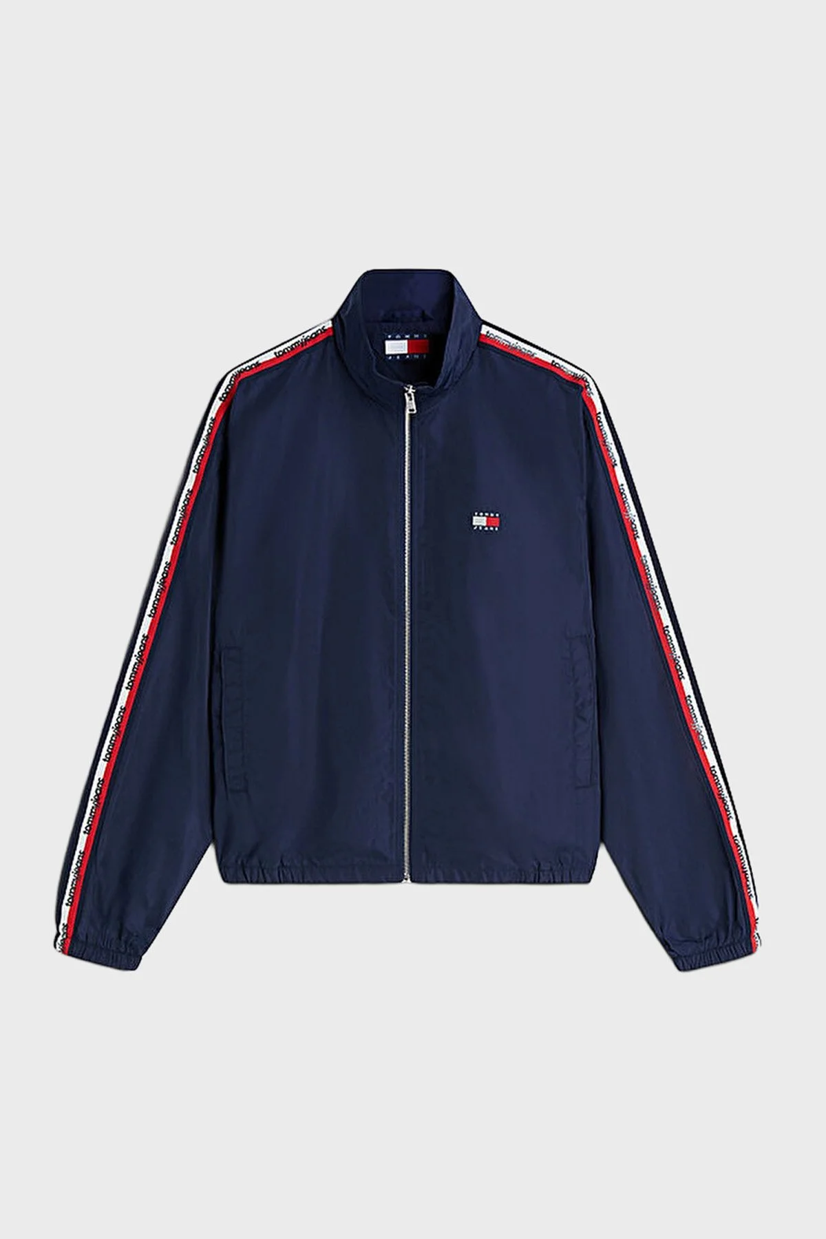 Tommy Jeans Logolu Regular Fit Dik Yaka Ceket Erkek Mont DM0DM23218 C1G Lacivert - 3
