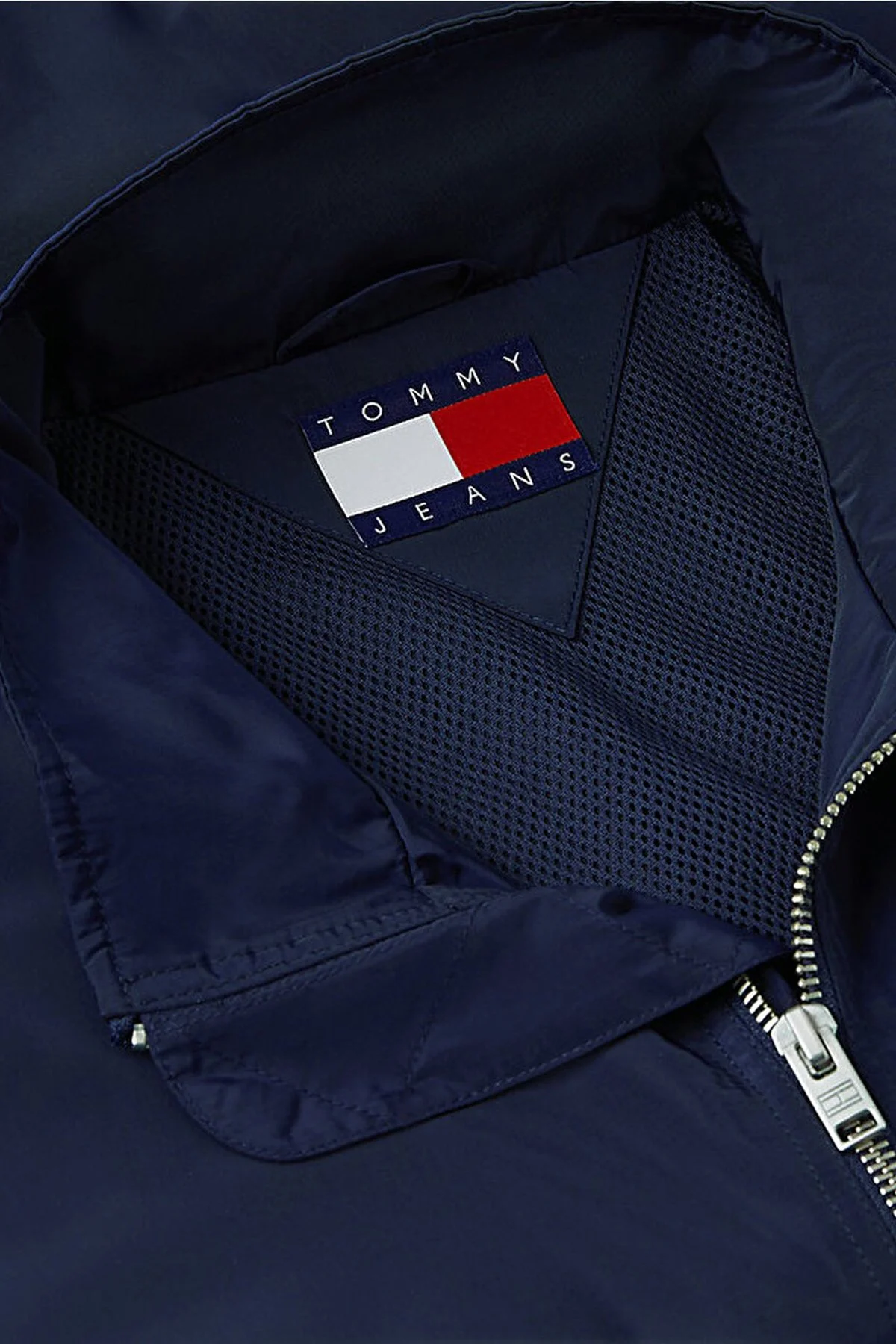 Tommy Jeans Logolu Regular Fit Dik Yaka Ceket Erkek Mont DM0DM23218 C1G Lacivert - 5