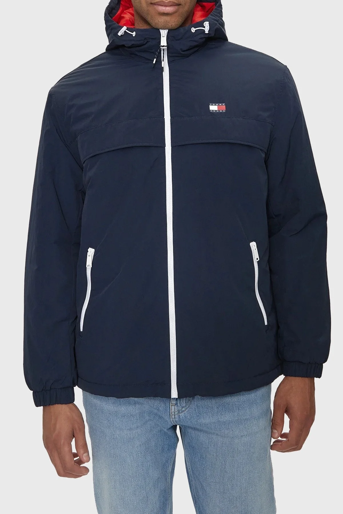 Tommy Jeans Logolu Regular Fit Erkek Mont DM0DM18908 C1G LACİVERT - 1