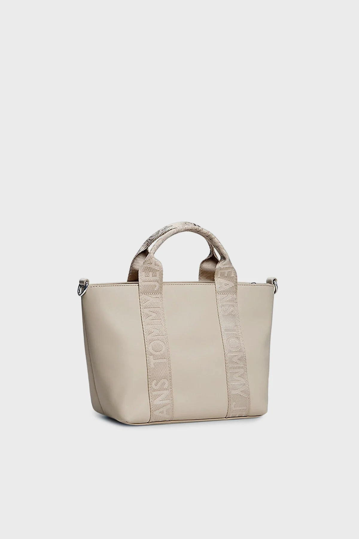 Tommy Jeans Logolu Sabit Askılı ve Ayarlanabilir Askılı Bayan Çanta AW0AW18063 ABY BEJ - 3