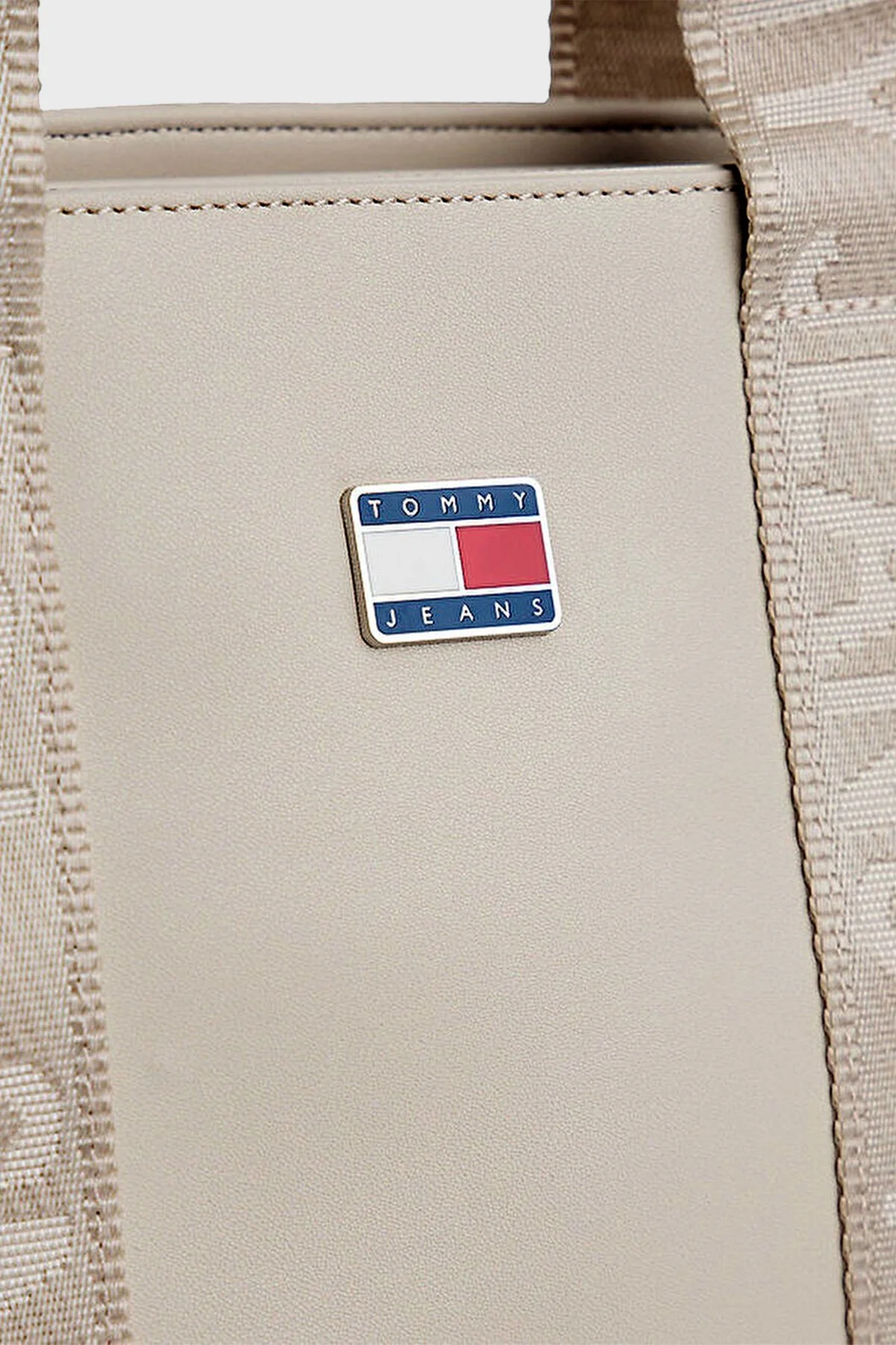 Tommy Jeans Logolu Sabit Askılı ve Ayarlanabilir Askılı Bayan Çanta AW0AW18063 ABY BEJ - 5