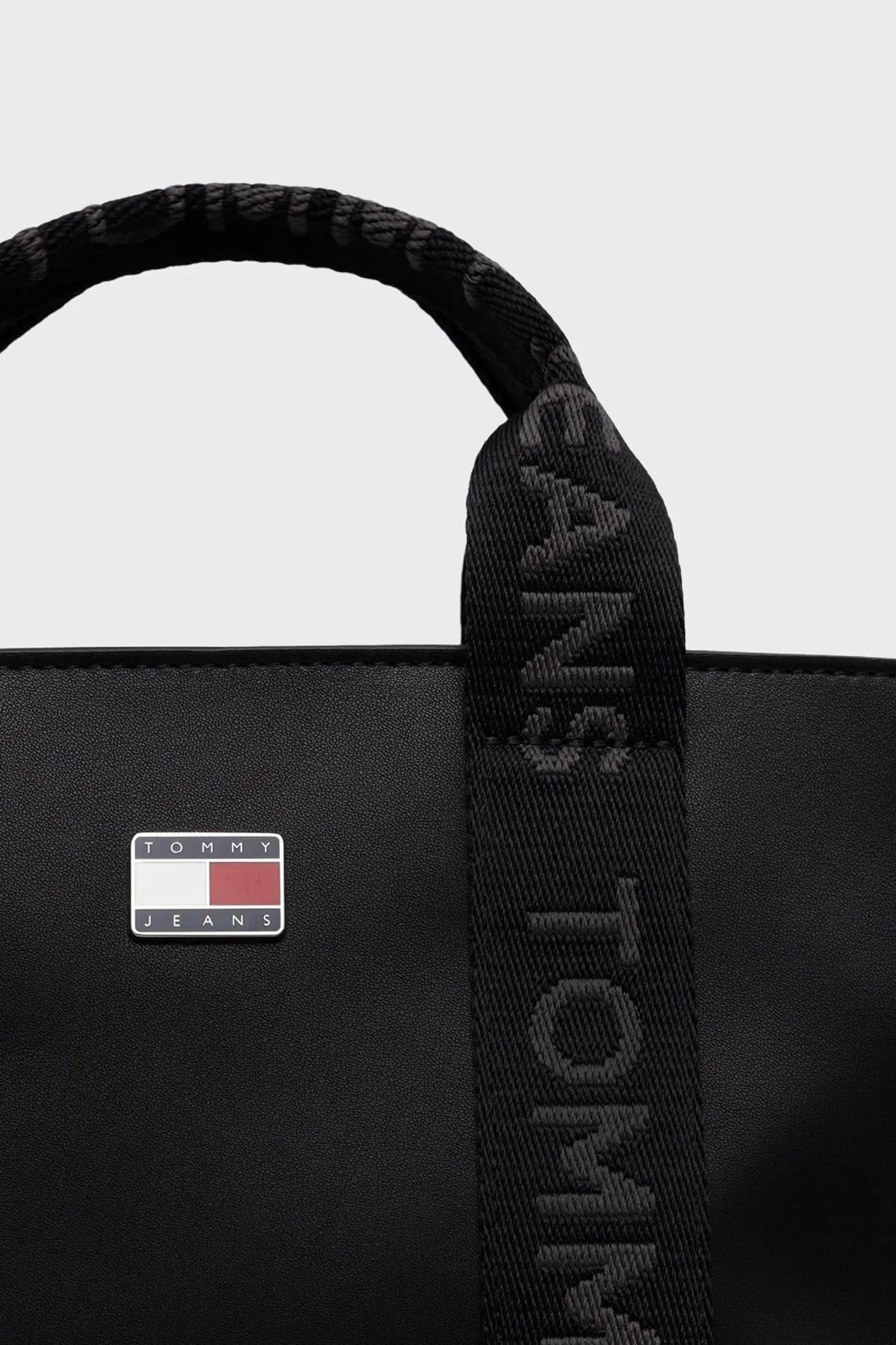 Tommy Jeans Logolu Sabit Askılı ve Ayarlanabilir Askılı Bayan Çanta AW0AW18063 BDS SİYAH - 5