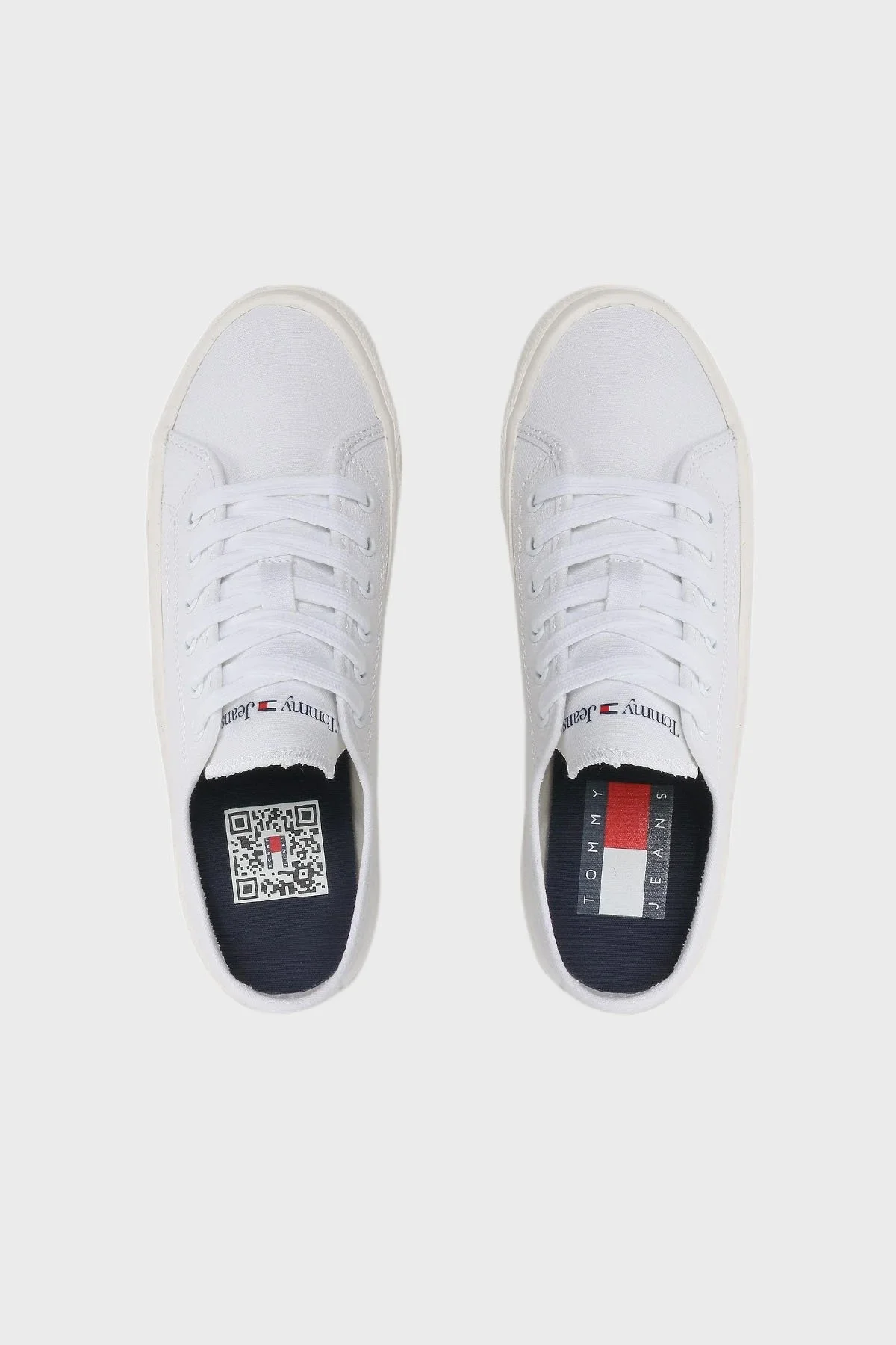 Tommy Jeans Logolu Sneaker Bayan Ayakkabı EN0EN02085 0K4 BEYAZ - 5