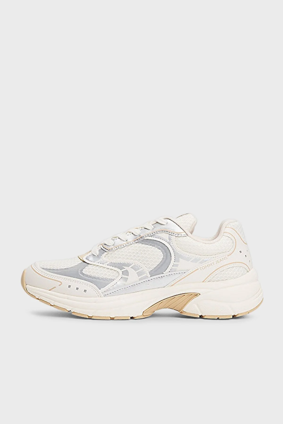 Tommy Jeans Logolu Sneaker Bayan Ayakkabı EN0EN02809 02Z BEYAZ-GRİ - 8