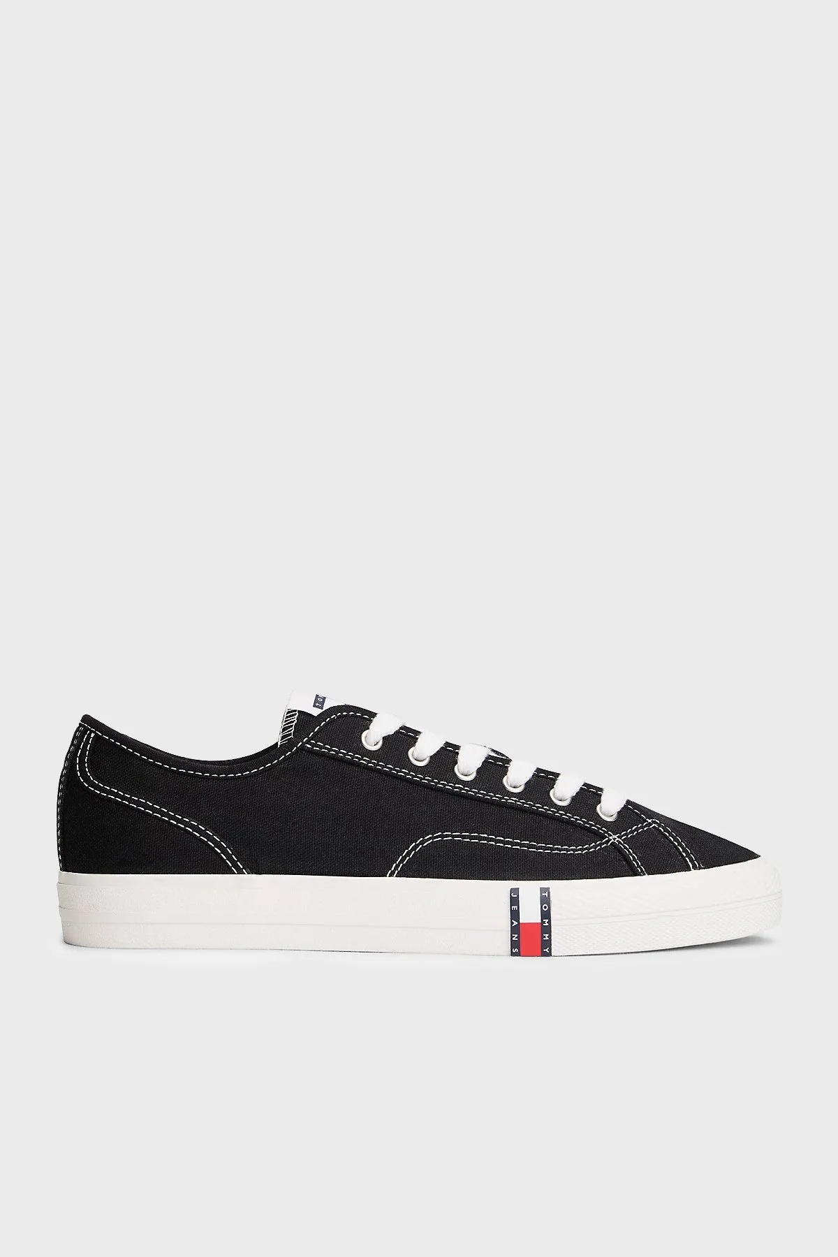 Tommy Jeans Logolu Sneaker Kadın Ayakkabı EN0EN02956 BDS SİYAH - 1