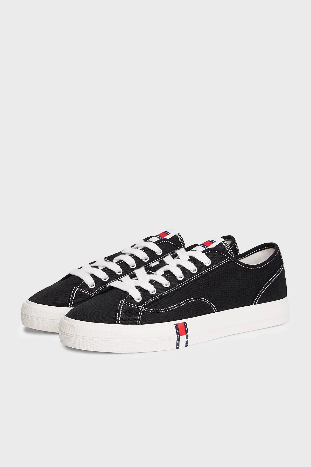 Tommy Jeans Logolu Sneaker Kadın Ayakkabı EN0EN02956 BDS SİYAH - 3