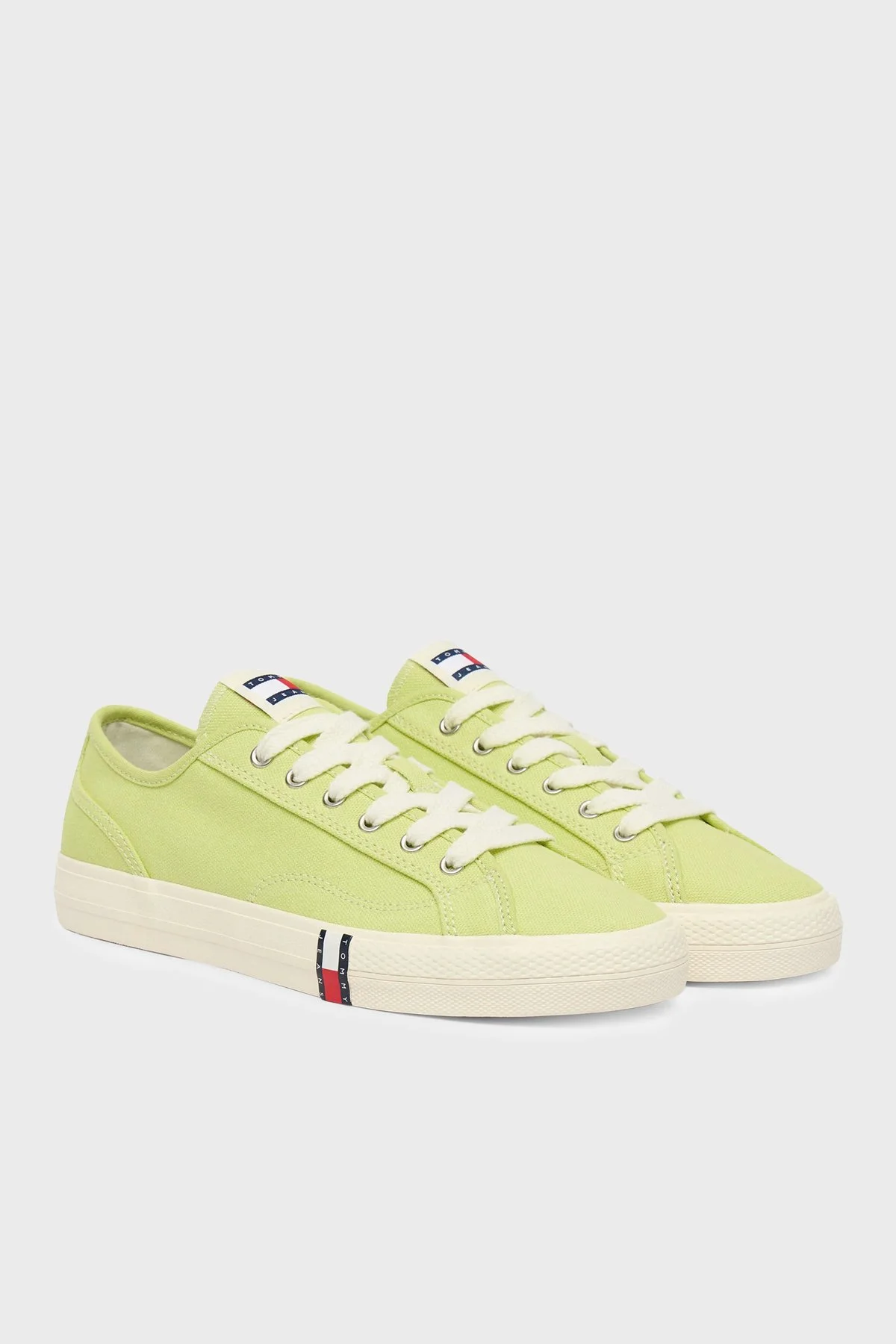Tommy Jeans Logolu Sneaker Kadın Ayakkabı EN0EN02956 LT9 YEŞİL - 2