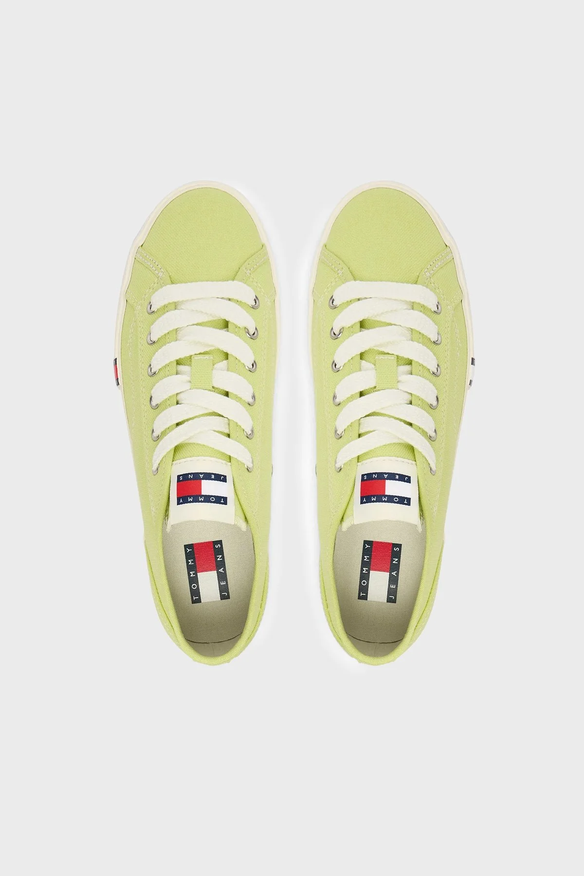 Tommy Jeans Logolu Sneaker Kadın Ayakkabı EN0EN02956 LT9 YEŞİL - 3