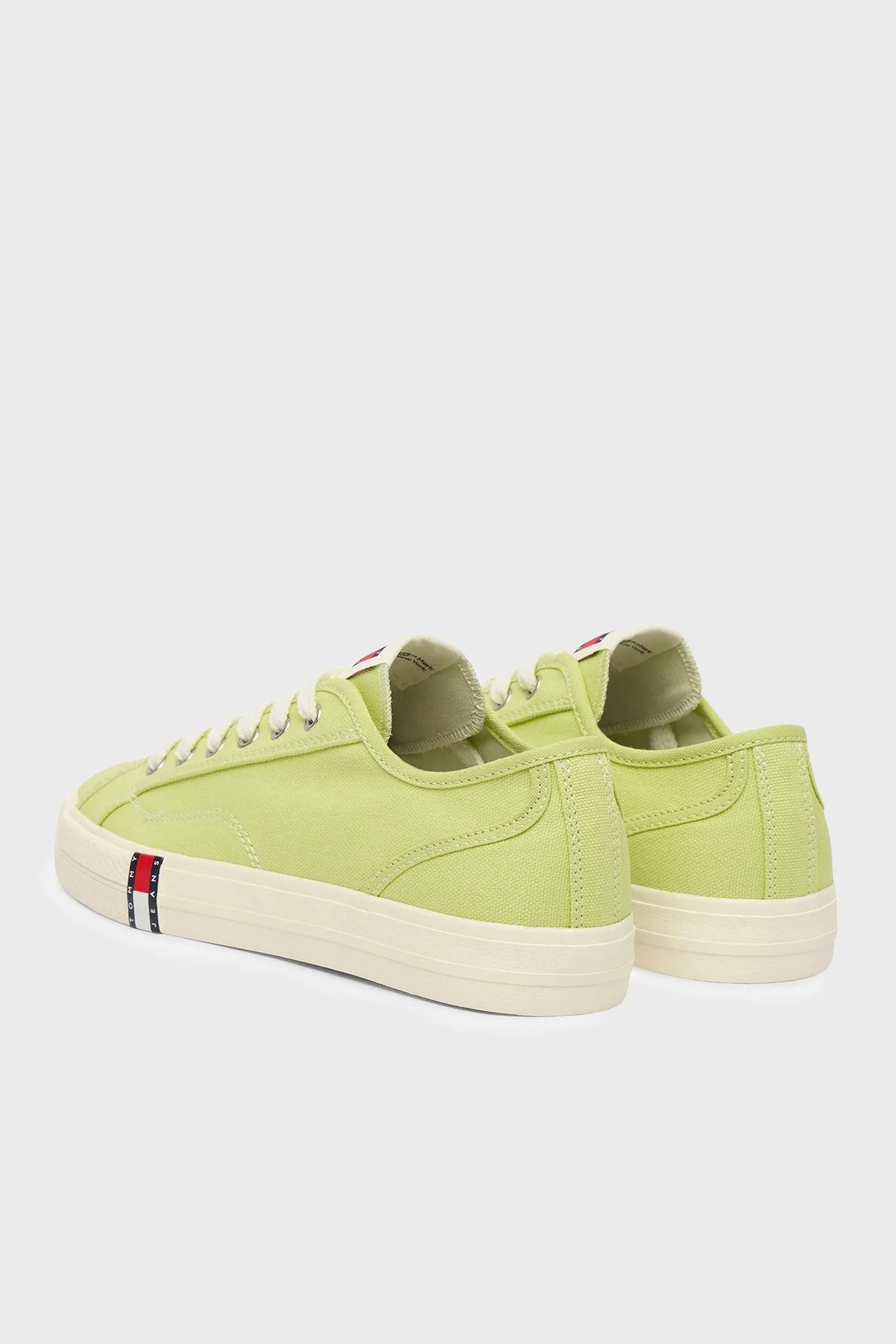 Tommy Jeans Logolu Sneaker Kadın Ayakkabı EN0EN02956 LT9 YEŞİL - 4