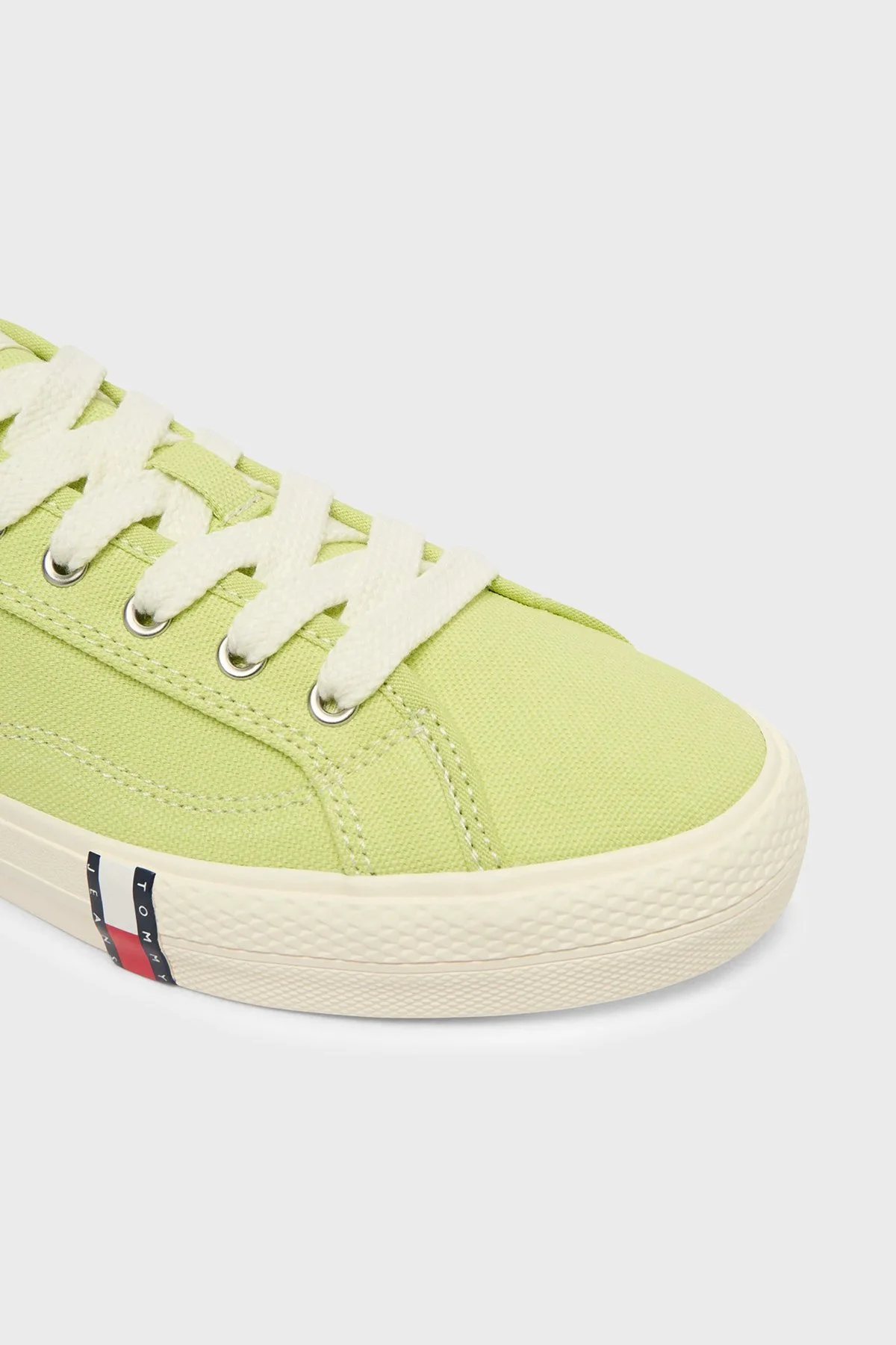 Tommy Jeans Logolu Sneaker Kadın Ayakkabı EN0EN02956 LT9 YEŞİL - 6
