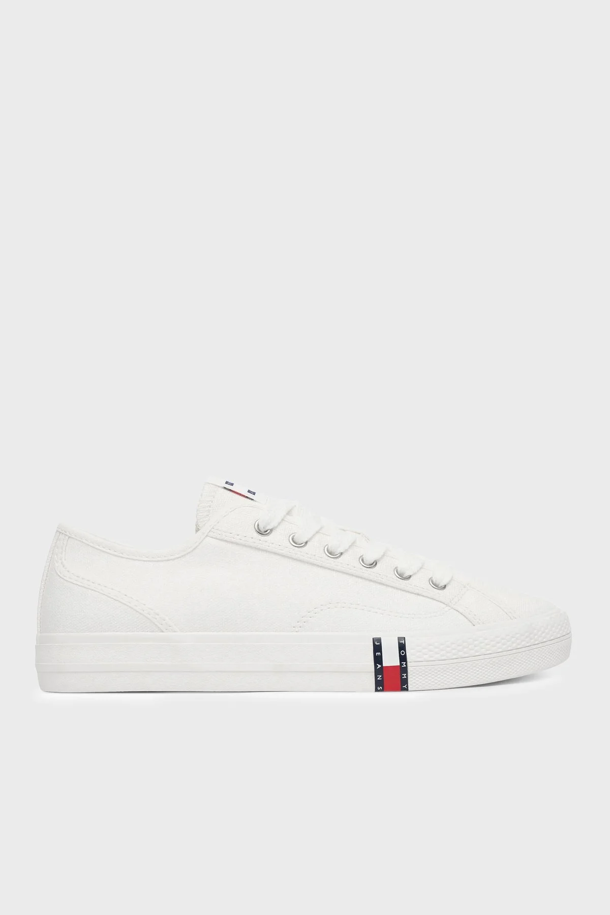 Tommy Jeans Logolu Sneaker Bayan Ayakkabı EN0EN02956 YBL BEYAZ - 1