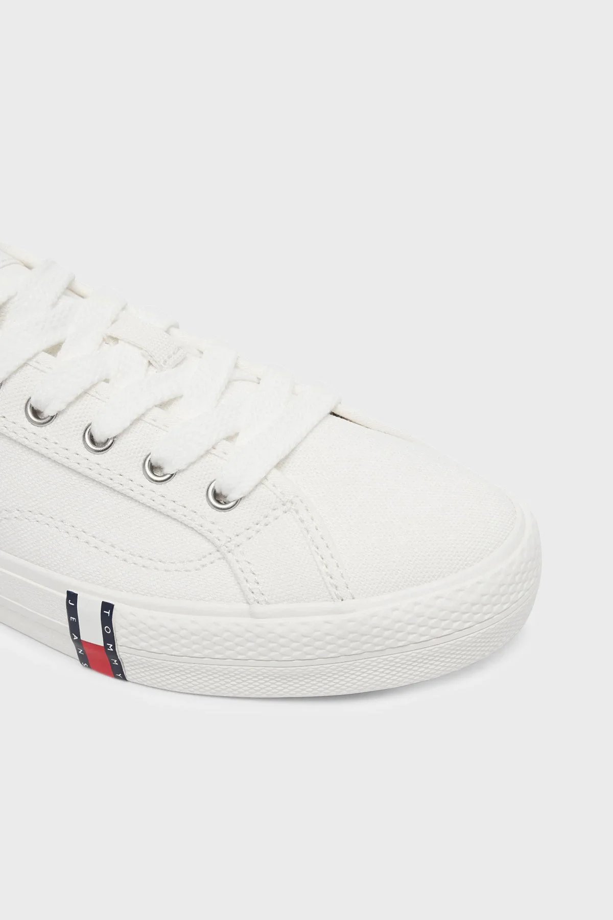 Tommy Jeans Logolu Sneaker Bayan Ayakkabı EN0EN02956 YBL BEYAZ - 6
