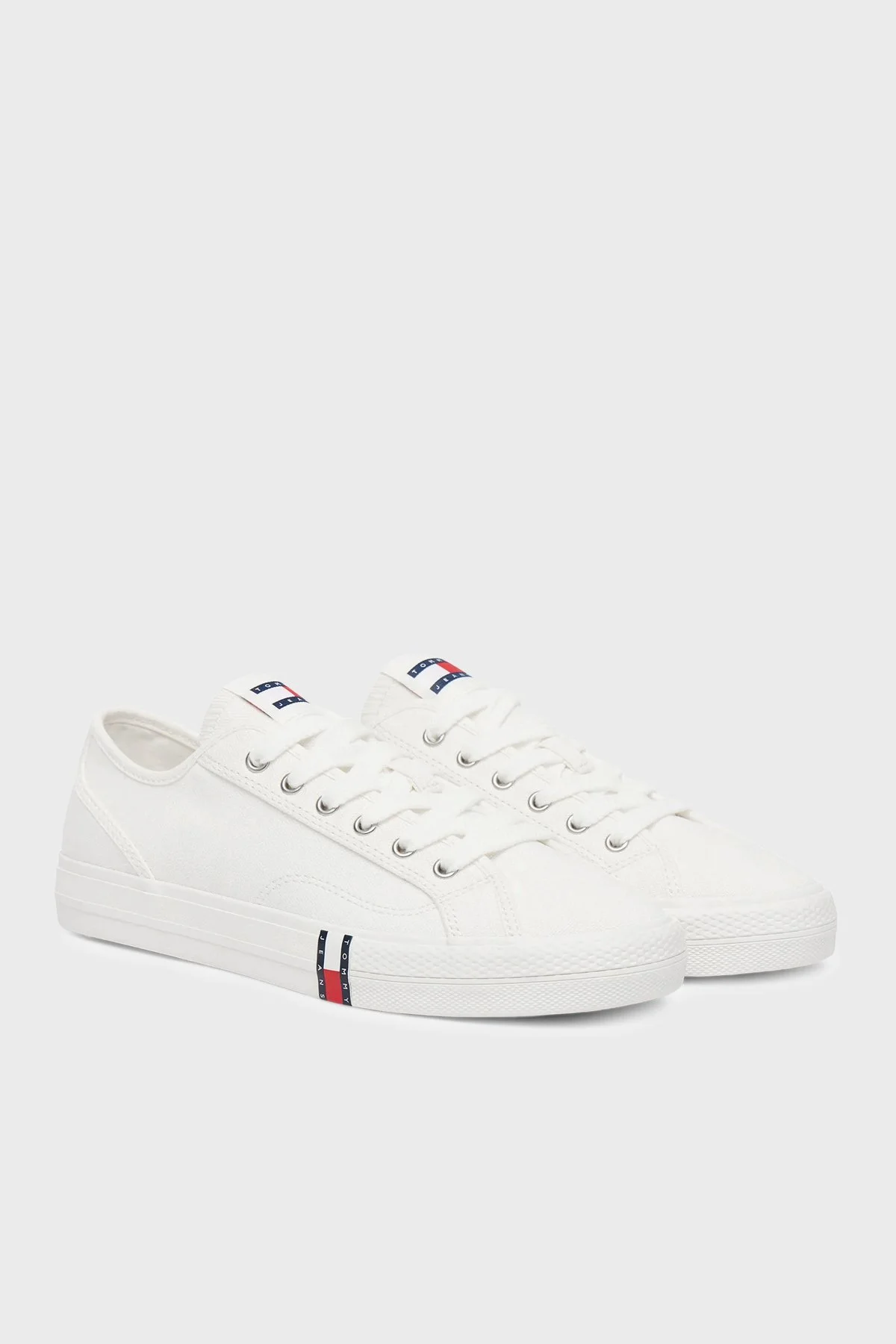 Tommy Jeans Logolu Sneaker Kadın Ayakkabı EN0EN02956 YBL BEYAZ - 2