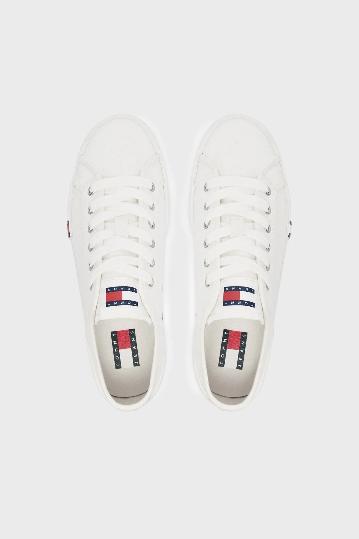 Tommy Jeans Logolu Sneaker Kadın Ayakkabı EN0EN02956 YBL BEYAZ - 3