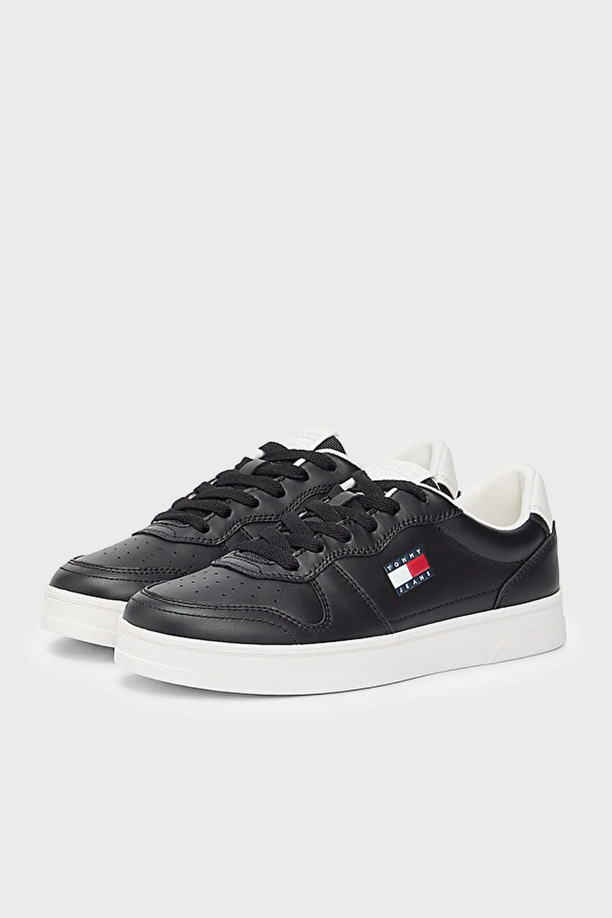 Tommy Jeans Logolu Sneaker Kadın Ayakkabı EN0EN03006 BDS SİYAH - 3