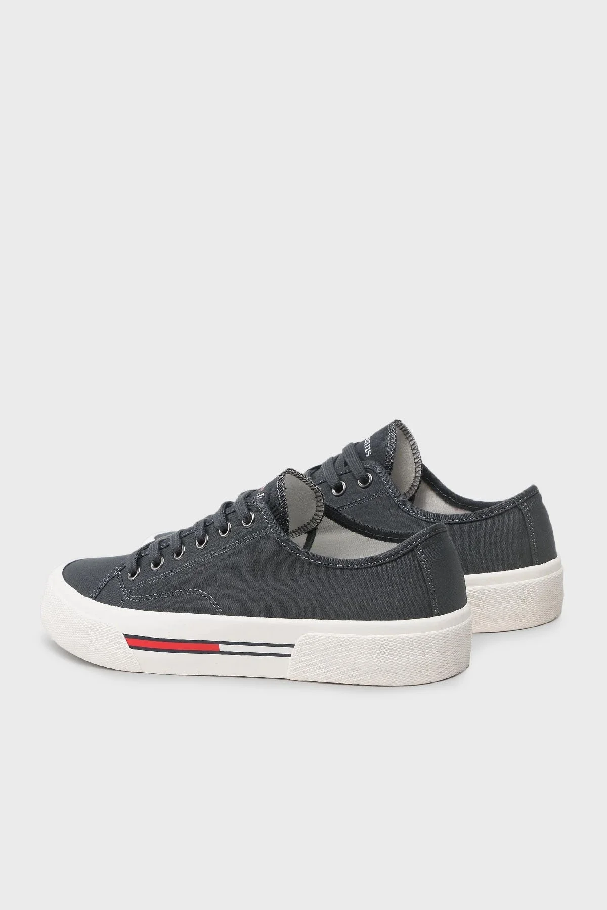 Tommy Jeans Logolu Sneaker Erkek Ayakkabı EM0EM01155 PUB KOYU GRİ - 3