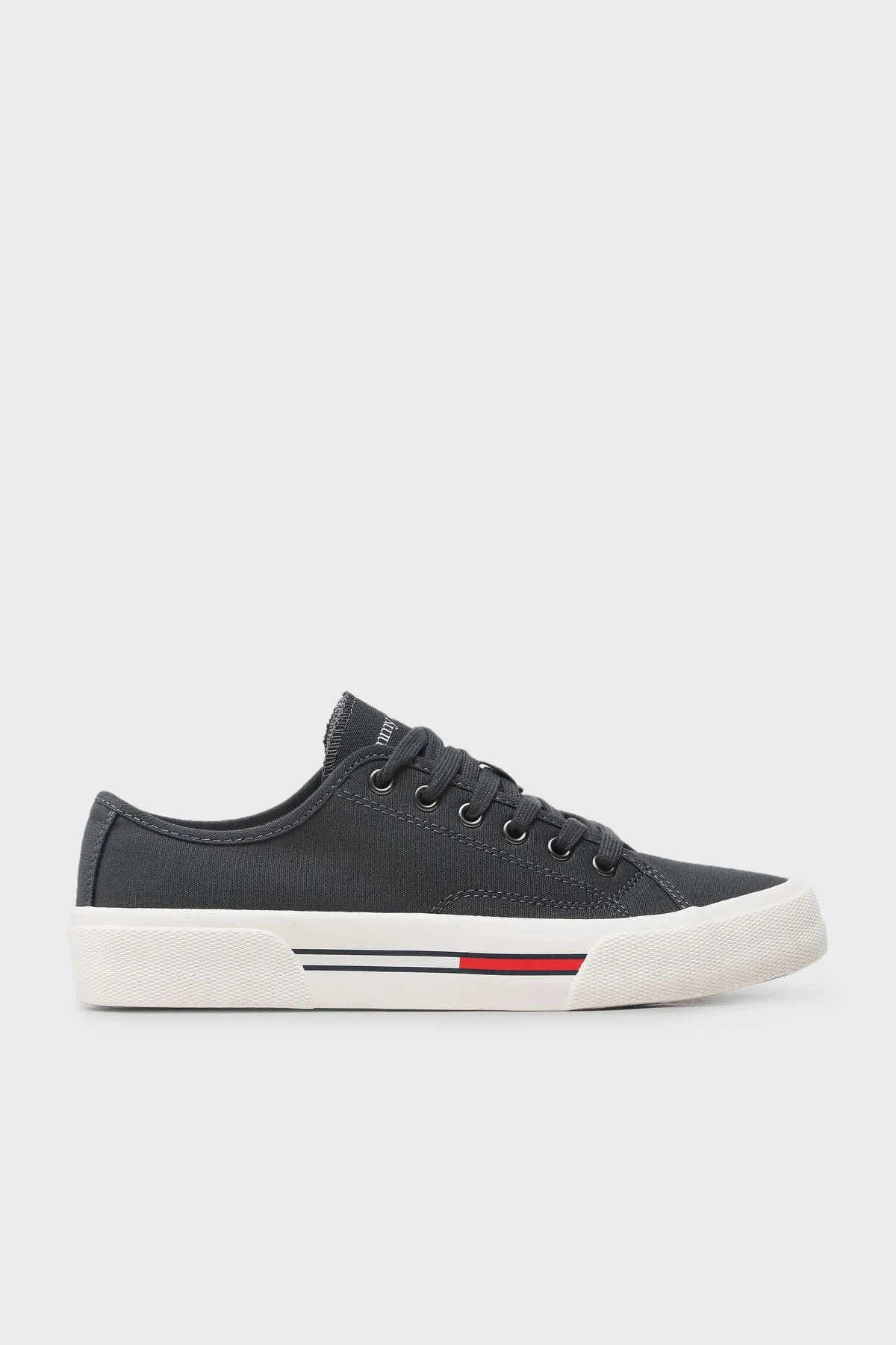 Tommy Jeans Logolu Sneaker Erkek Ayakkabı EM0EM01155 PUB KOYU GRİ - 1