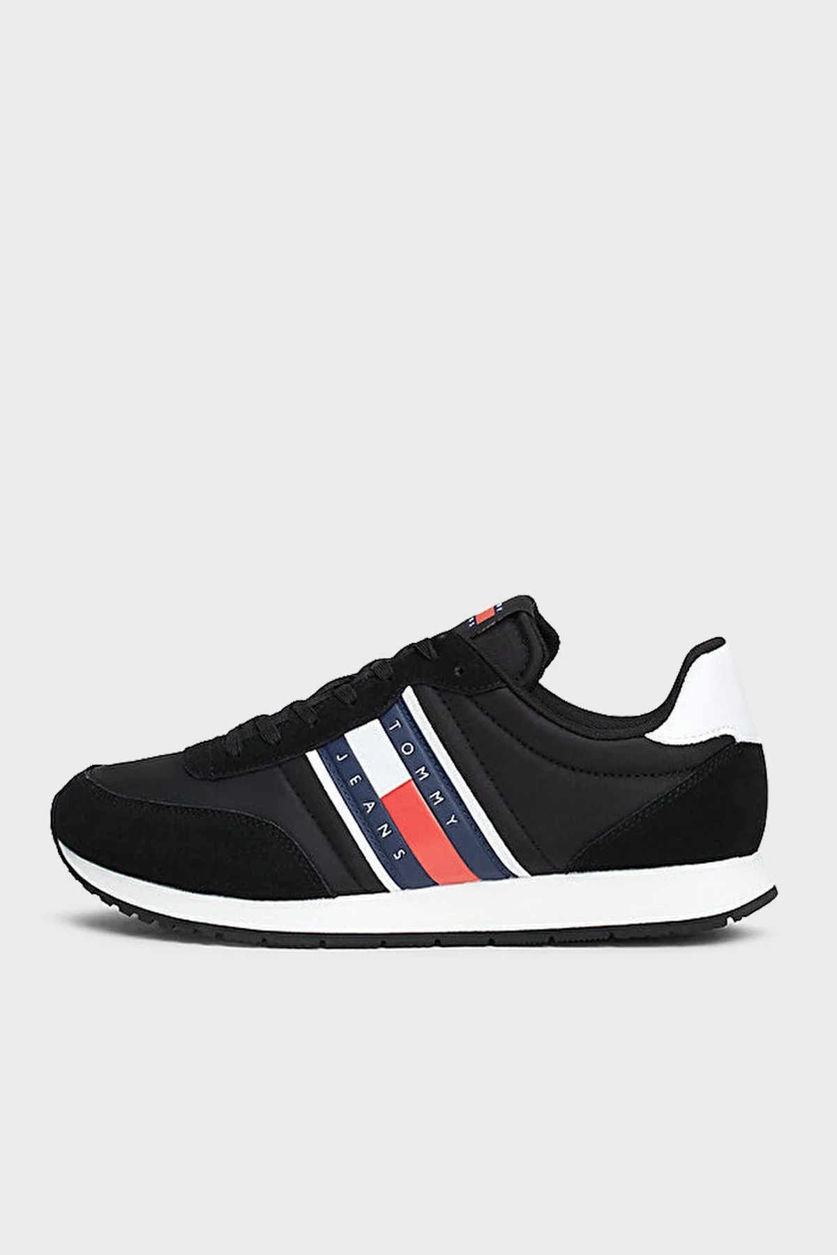 Tommy Jeans Logolu Sneaker Erkek Ayakkabı EM0EM01351 BDS SİYAH - 2
