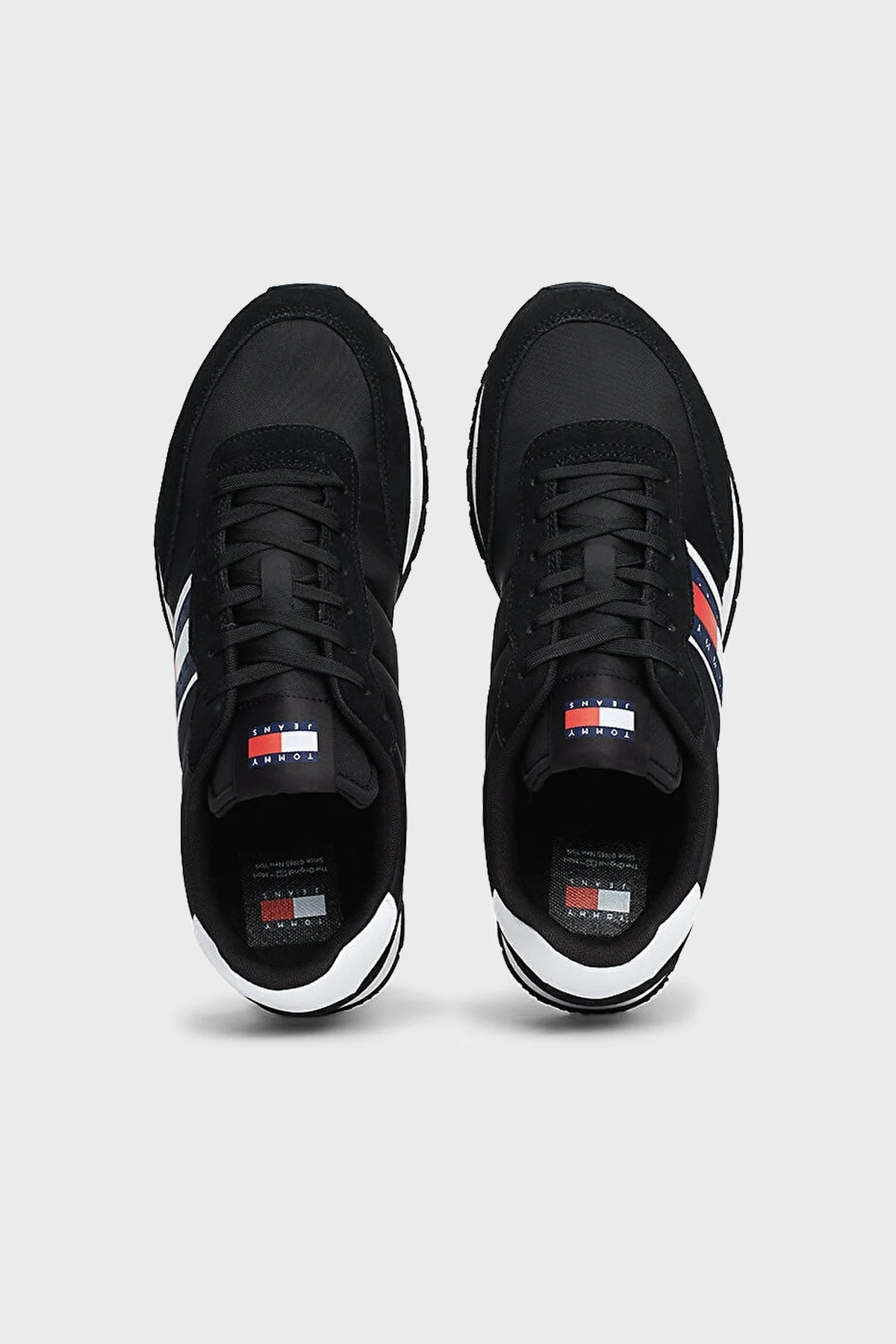 Tommy Jeans Logolu Sneaker Erkek Ayakkabı EM0EM01351 BDS SİYAH - 4