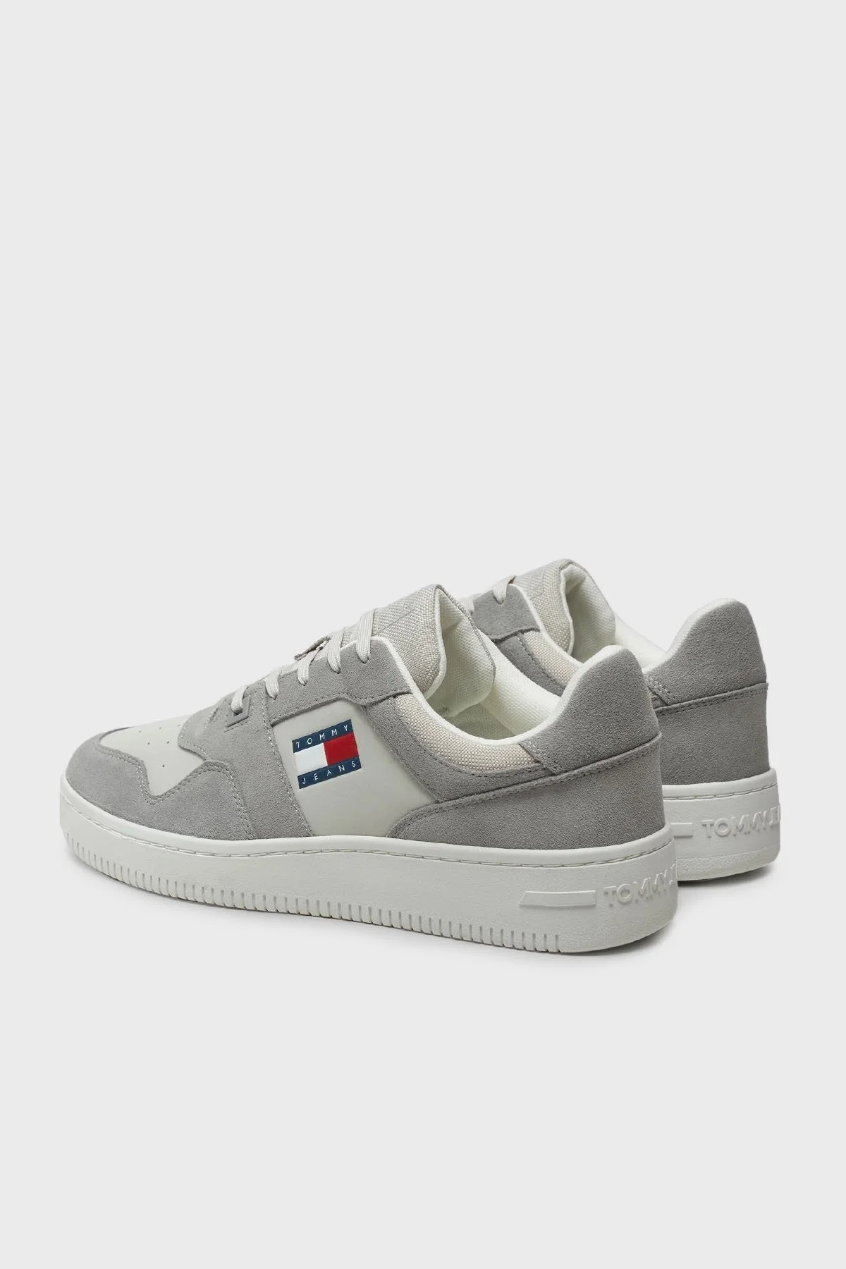 Tommy Jeans Logolu Sneaker Erkek Ayakkabı EM0EM01440 PRZ GRİ - 3