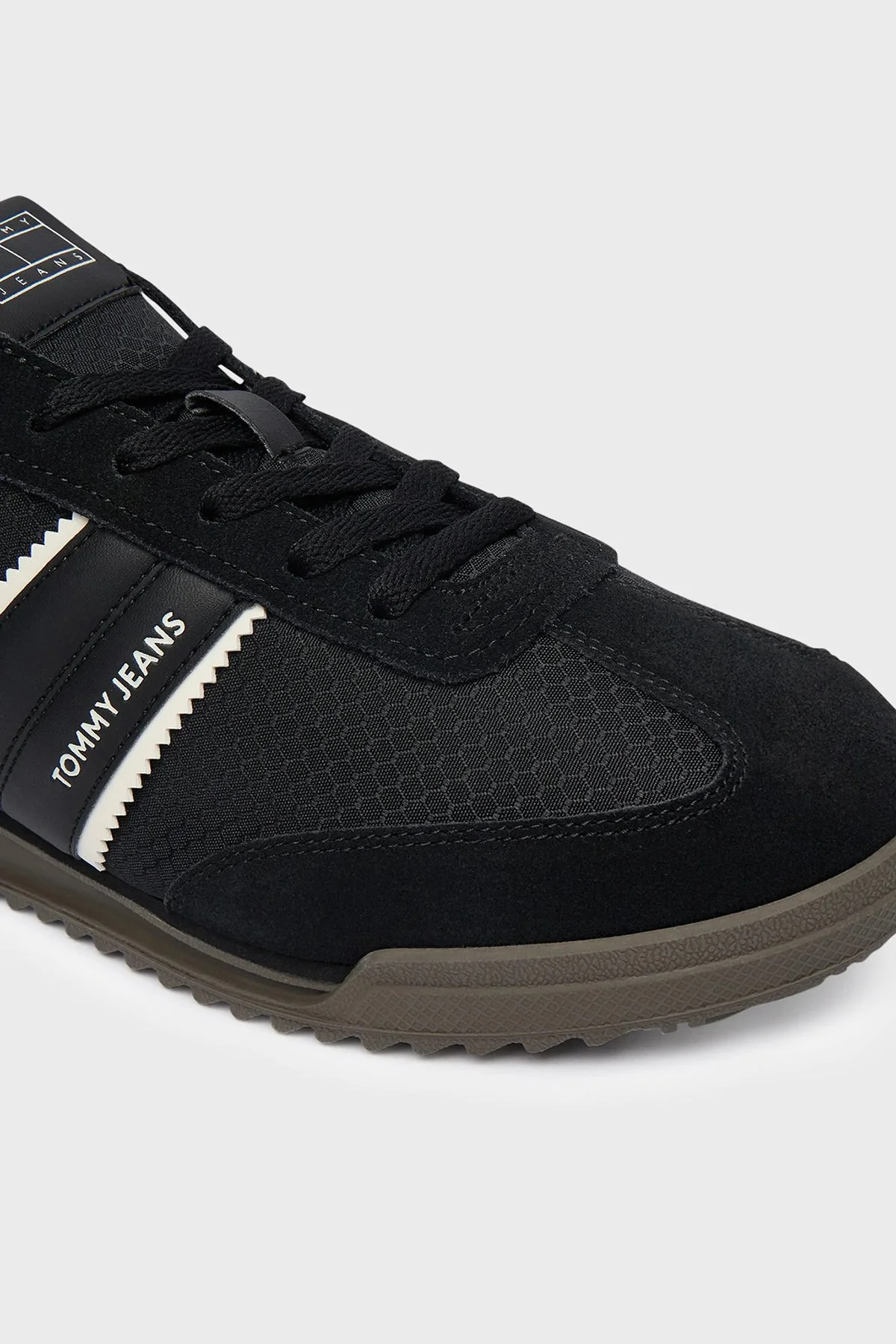 Tommy Jeans Logolu Sneaker Erkek Ayakkabı EM0EM01664 BDS SİYAH - 4