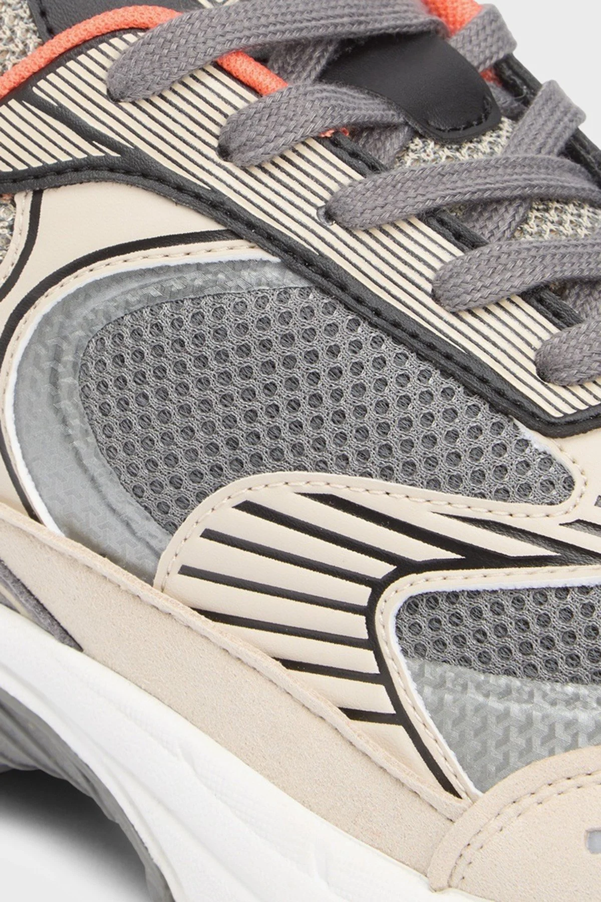 Tommy Jeans Logolu Sneaker Erkek Ayakkabı EM0EM01665 0GG GRİ-BEJ - 6