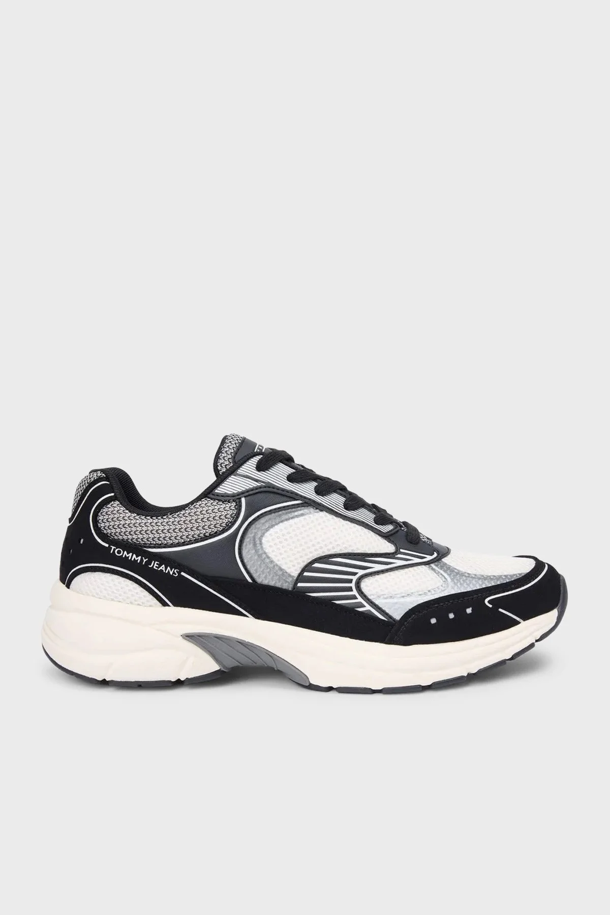 Tommy Jeans Logolu Sneaker Erkek Ayakkabı EM0EM01665 0GN SİYAH-BEJ - 1