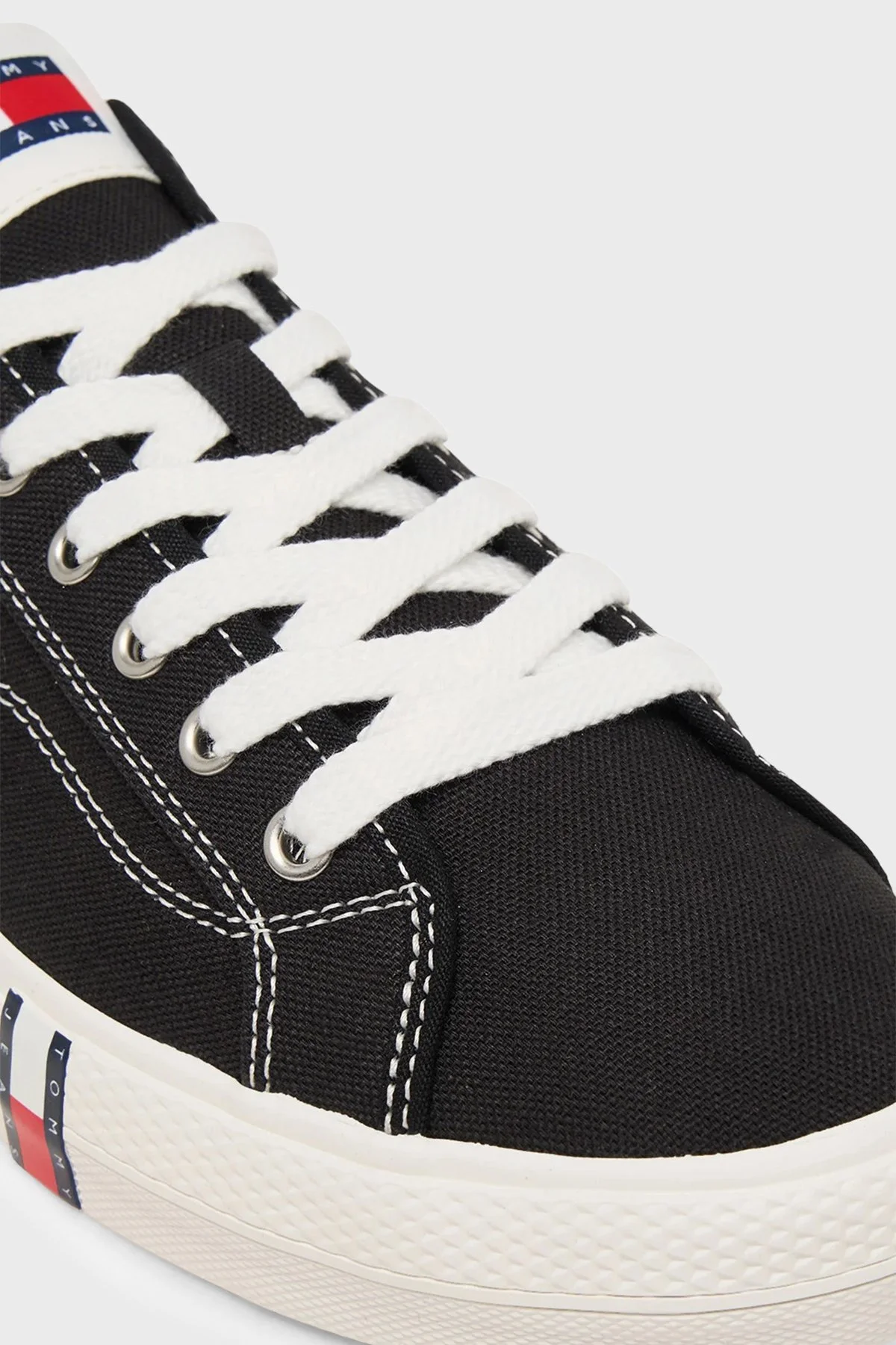 Tommy Jeans Logolu Sneaker Erkek Ayakkabı EM0EM01674 BDS SİYAH - 6