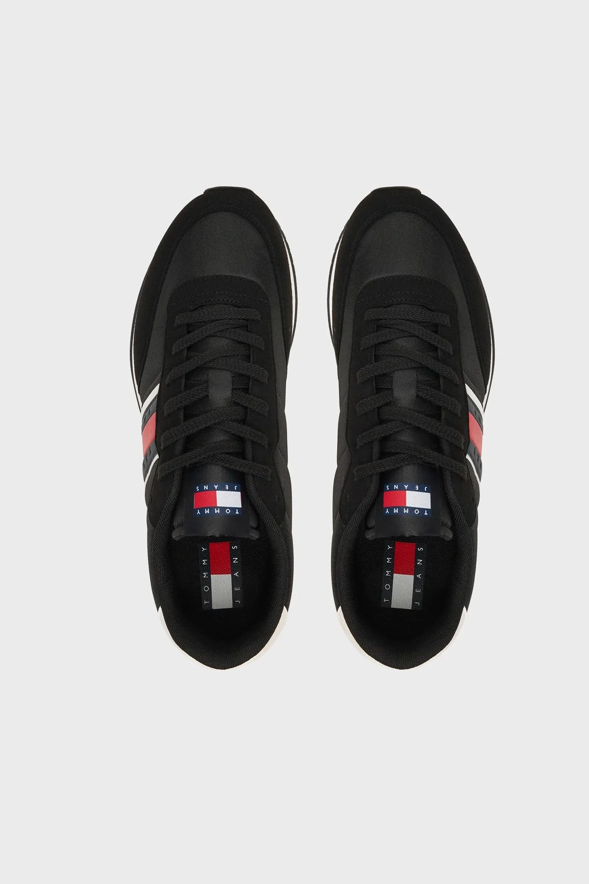 Tommy Jeans Logolu Sneaker Erkek Ayakkabı EM0EM01709 BDS SİYAH - 3