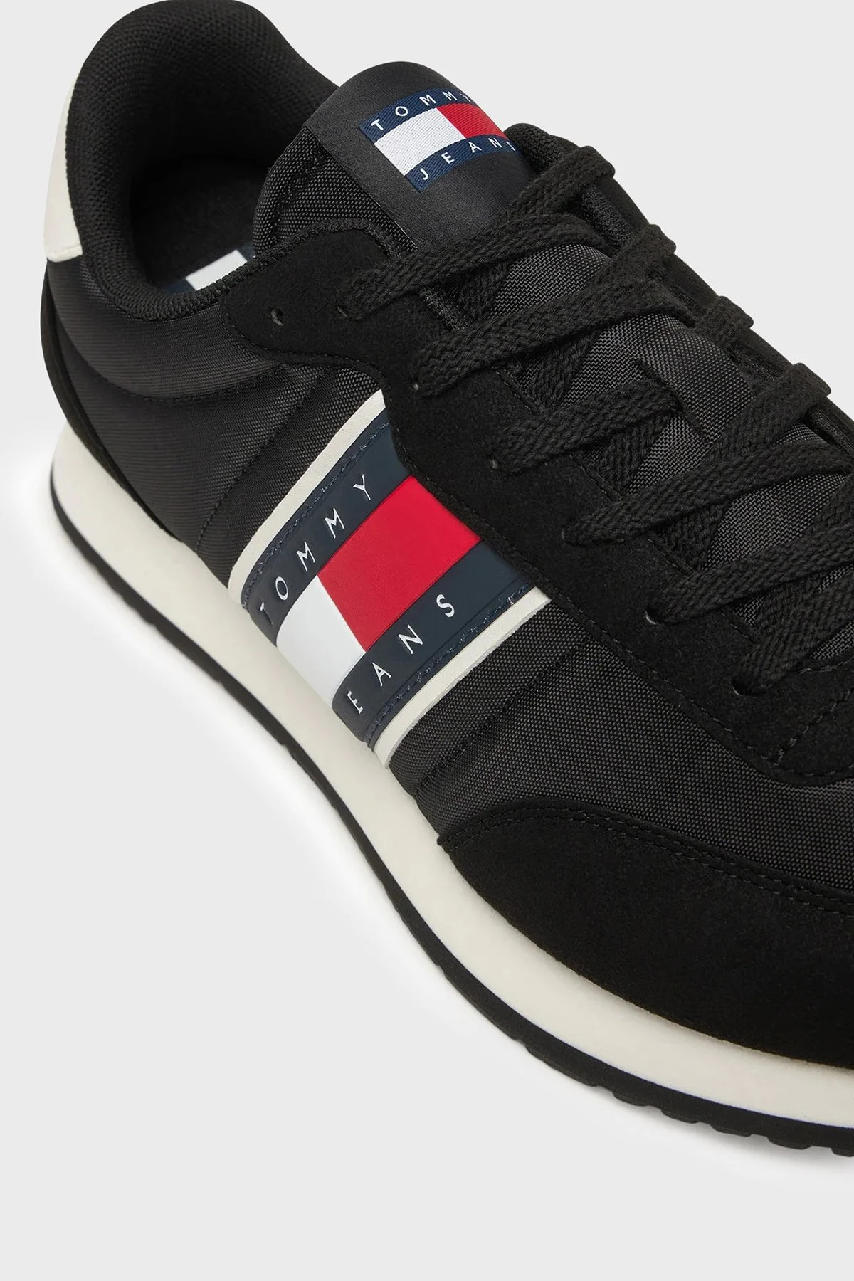 Tommy Jeans Logolu Sneaker Erkek Ayakkabı EM0EM01709 BDS SİYAH - 4
