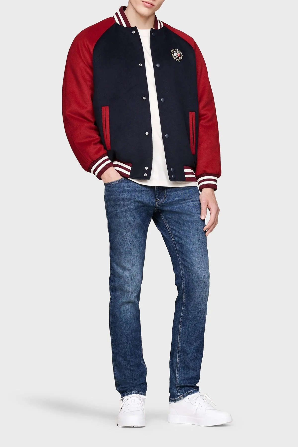 Tommy Jeans Logolu Streç Pamuklu Slim Fit Dar Paça Jeans Erkek Kot Pantolon DM0DM20187 1BK LACİVERT - 7