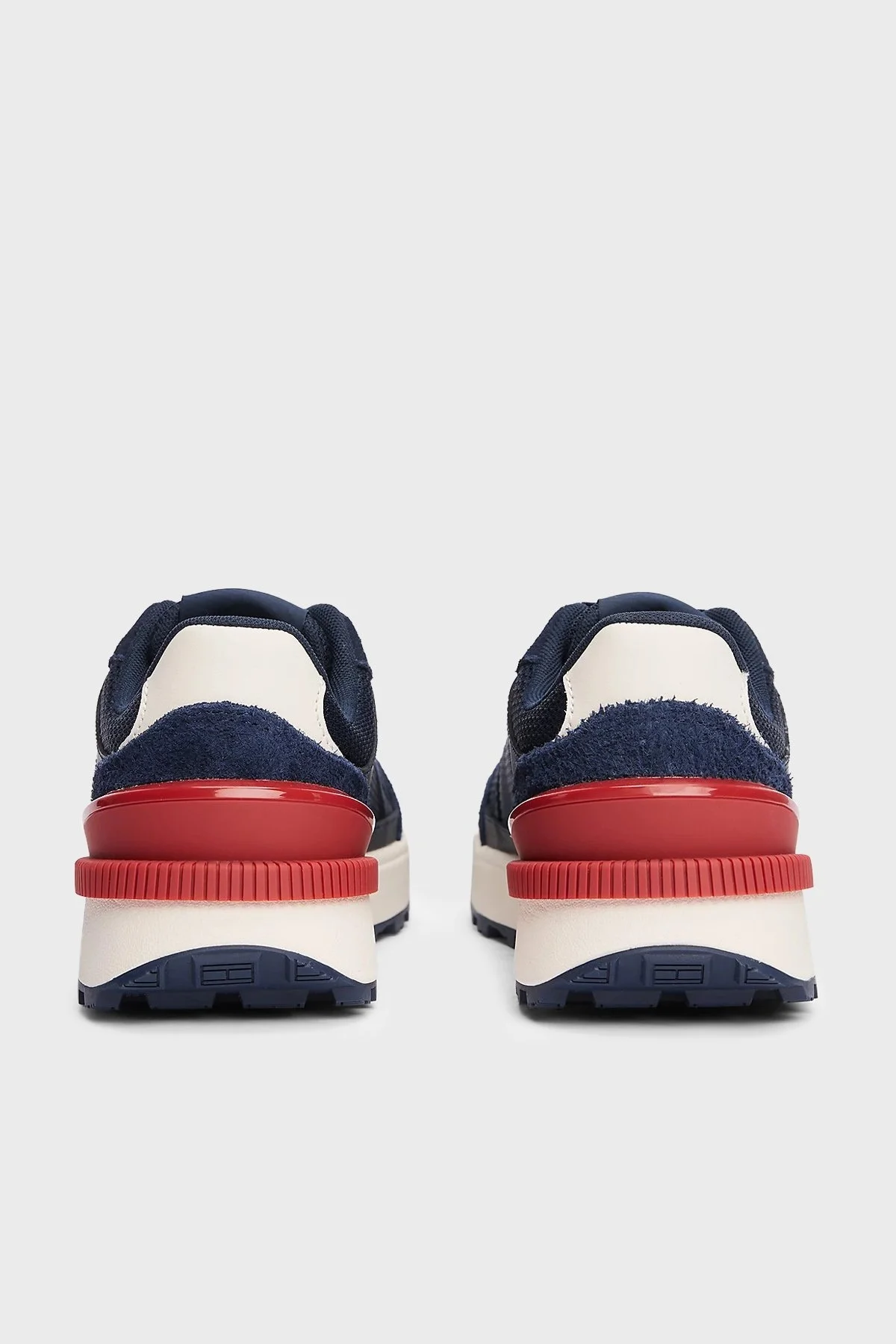 Tommy Jeans Logolu Süet Detaylı Kalın Tırtıklı Taban Sneaker Erkek Ayakkabı EM0EM01537 C1G LACİVERT - 6
