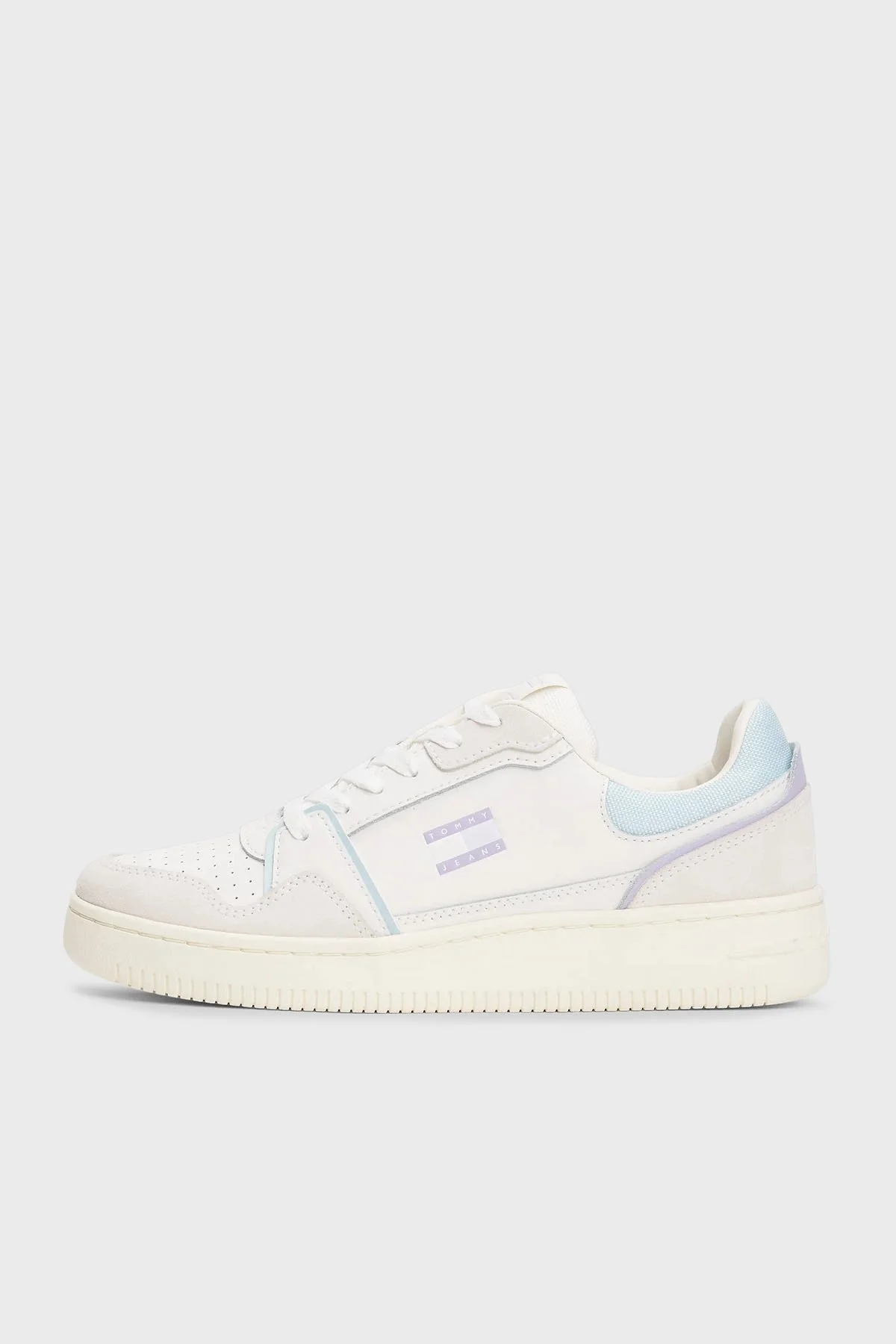 Tommy Jeans Logolu Süet Detaylı Sneaker Bayan Ayakkabı EN0EN02818 0K9 BEJ - 10