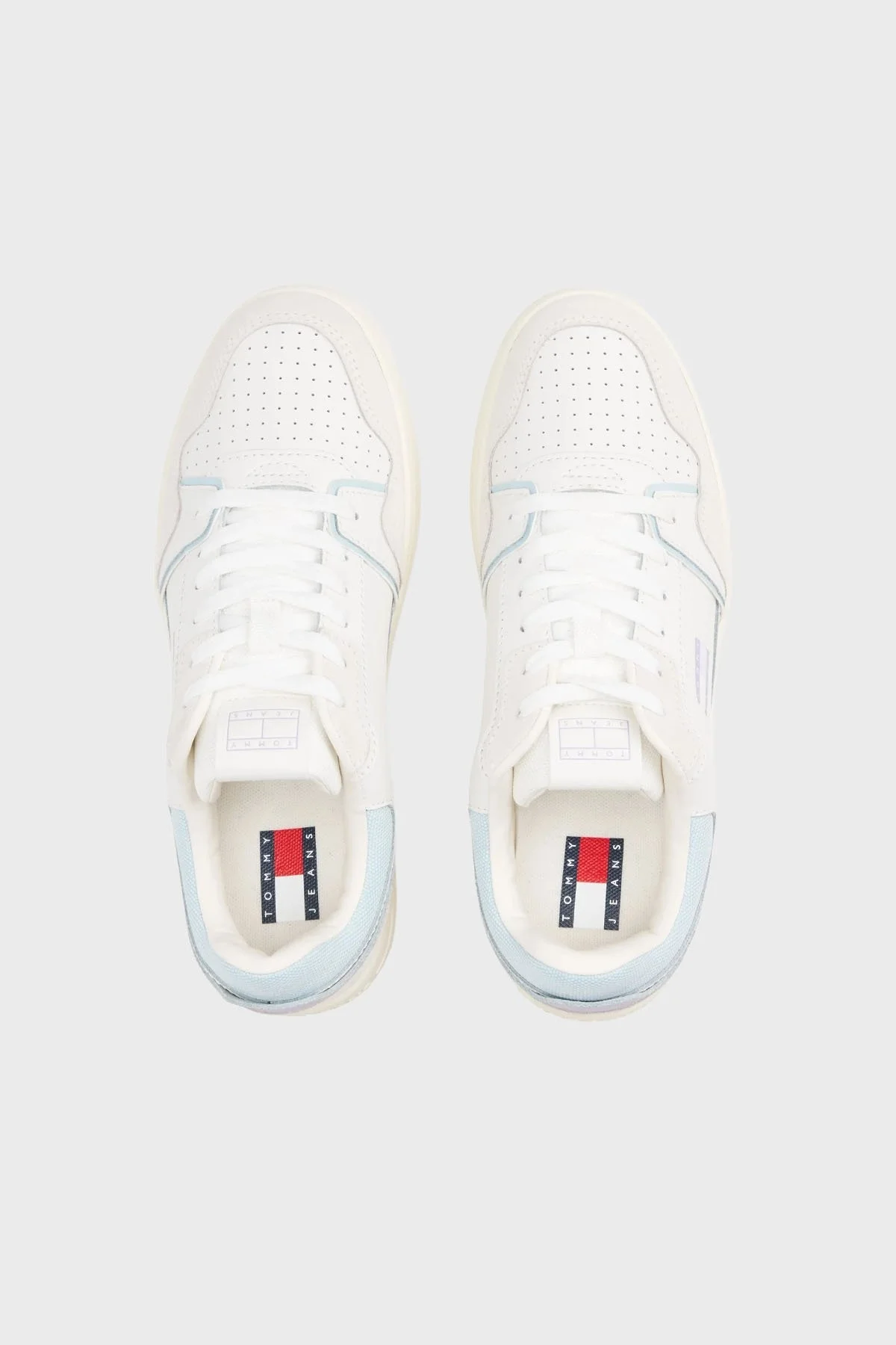 Tommy Jeans Logolu Süet Detaylı Sneaker Bayan Ayakkabı EN0EN02818 0K9 BEJ - 13