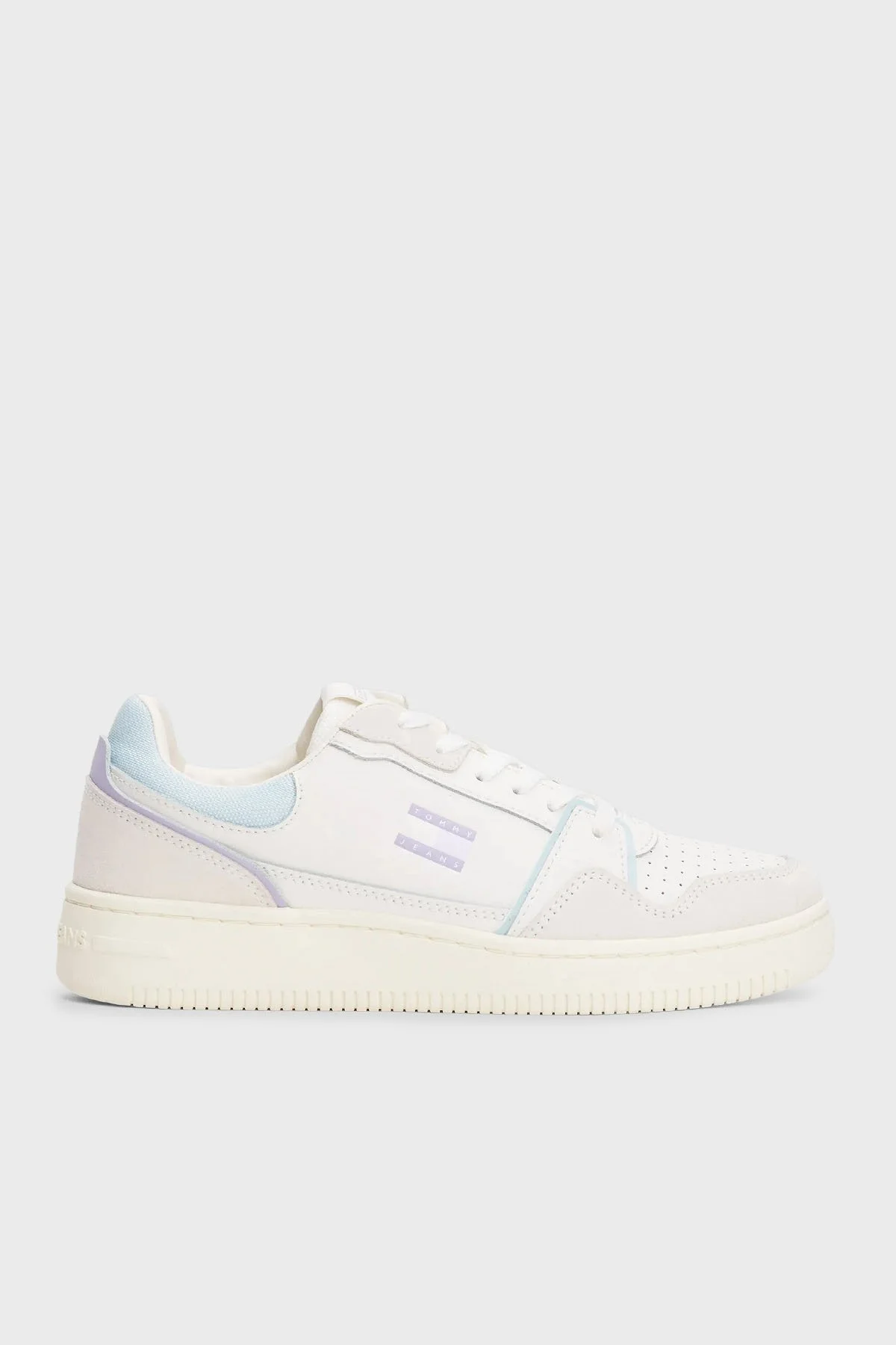 Tommy Jeans Logolu Süet Detaylı Sneaker Kadın Ayakkabı EN0EN02818 0K9 BEJ - 1