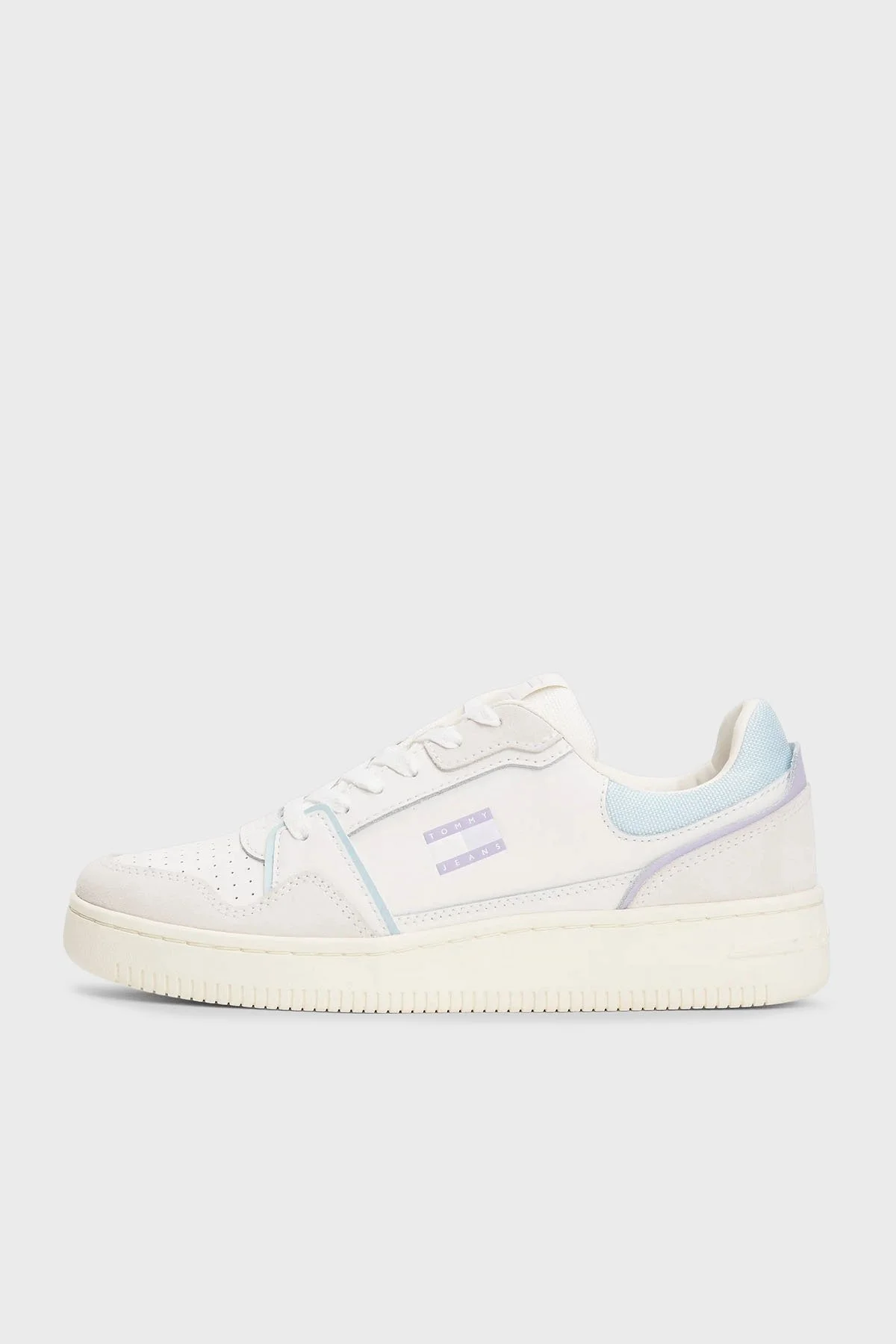 Tommy Jeans Logolu Süet Detaylı Sneaker Kadın Ayakkabı EN0EN02818 0K9 BEJ - 3