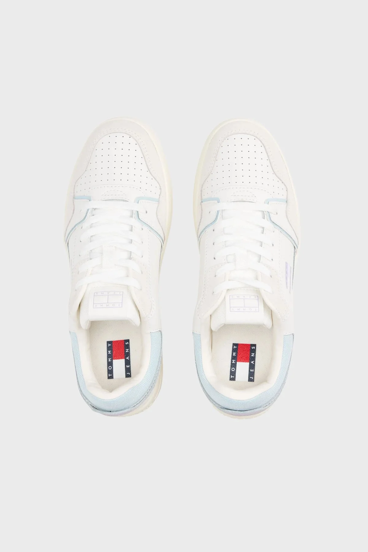 Tommy Jeans Logolu Süet Detaylı Sneaker Kadın Ayakkabı EN0EN02818 0K9 BEJ - 6
