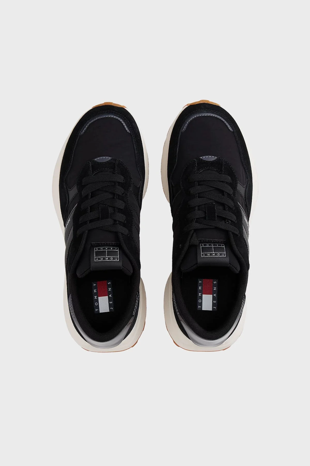 Tommy Jeans Logolu Süet Sneaker Kadın Ayakkabı EN0EN02861 BDS SİYAH - 5