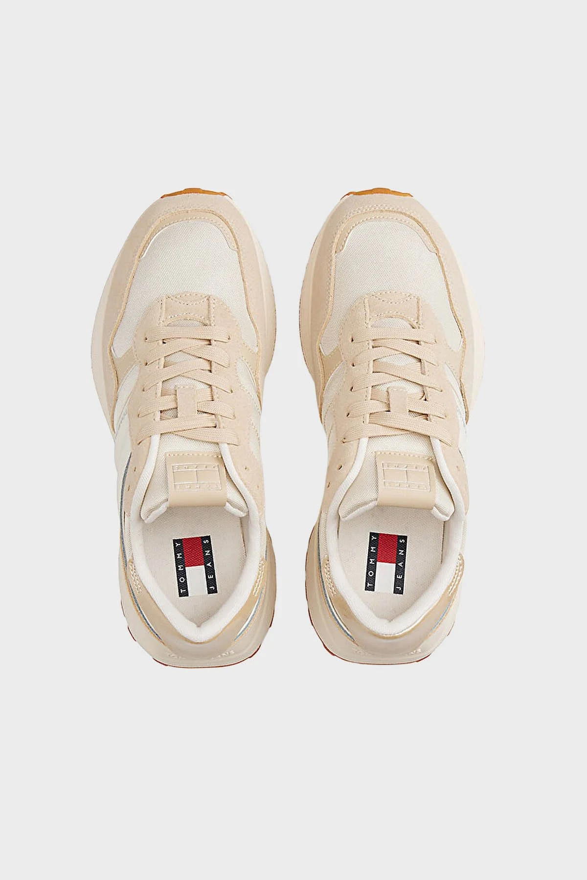 Tommy Jeans Logolu Süet Sneaker Bayan Ayakkabı EN0EN02861 YBI BEYAZ - 2