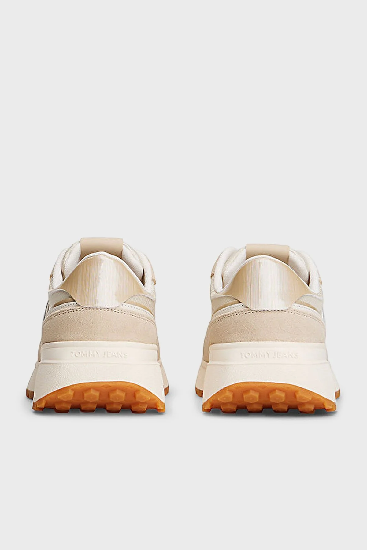 Tommy Jeans Logolu Süet Sneaker Bayan Ayakkabı EN0EN02861 YBI BEYAZ - 5