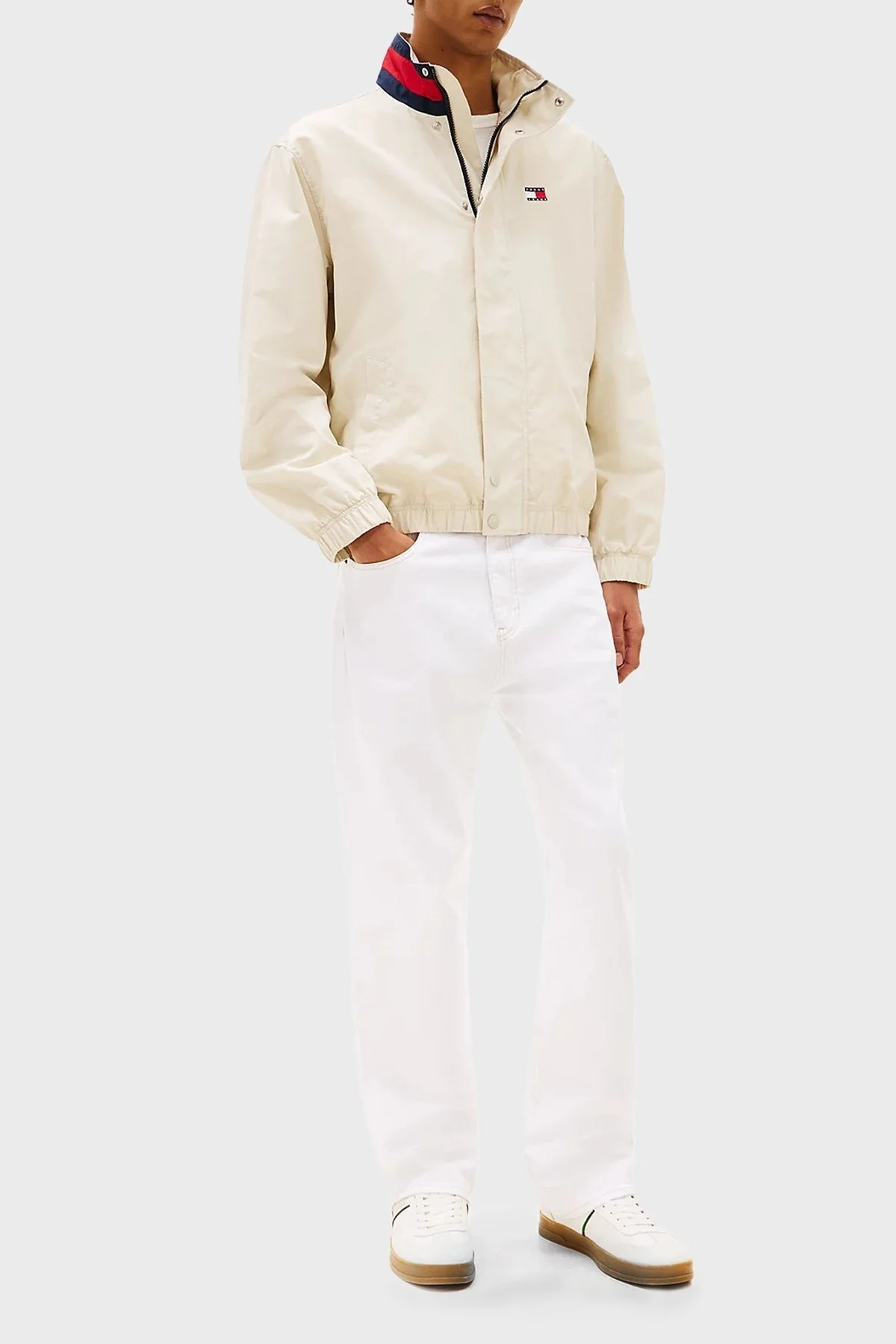 Tommy Jeans Logolu Süet Sneaker Erkek Ayakkabı EM0EM01571 YBI BEYAZ - 2