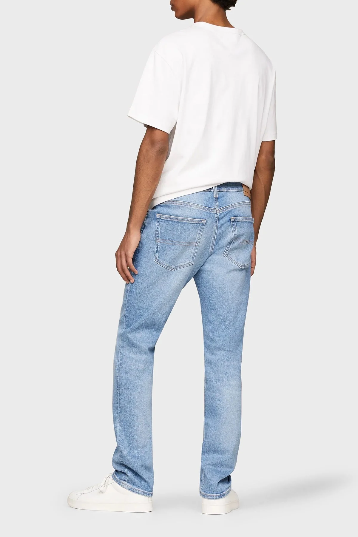 Tommy Jeans Normal Bel Slim Fit Jeans Erkek Kot Pantolon DM0DM18137 1AB AÇIK MAVİ - 8