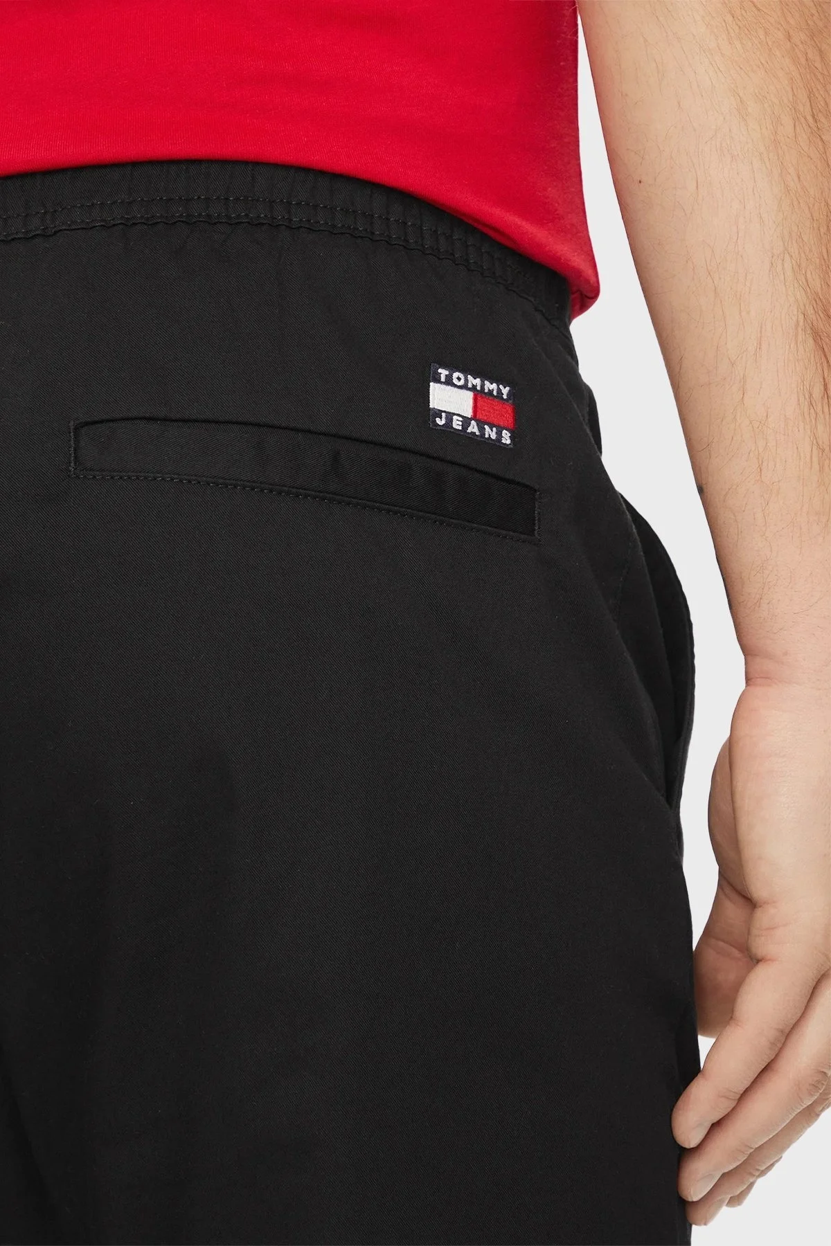 Tommy Jeans Organik Pamuklu Belden Bağlamalı Regular Fit Cepli Erkek Pantolon DM0DM19457 BDS SİYAH - 4