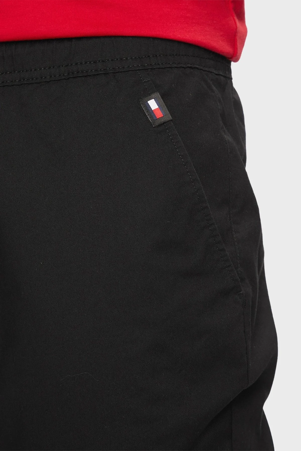 Tommy Jeans Organik Pamuklu Belden Bağlamalı Regular Fit Cepli Erkek Pantolon DM0DM19457 BDS SİYAH - 5