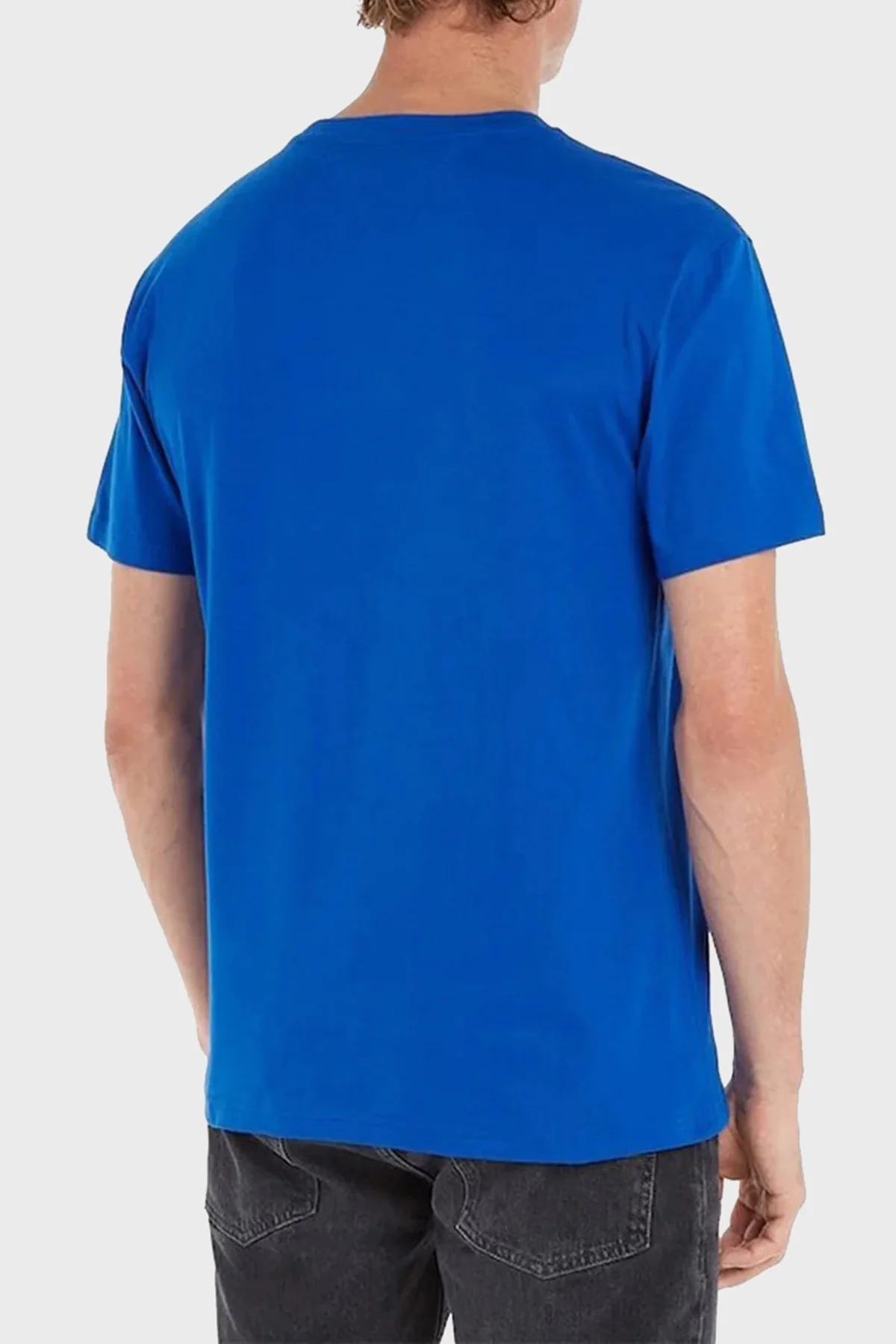 Tommy Jeans Organik Pamuklu Bisiklet Yaka Erkek T Shirt DM0DM14984 C66 SAKS - 3