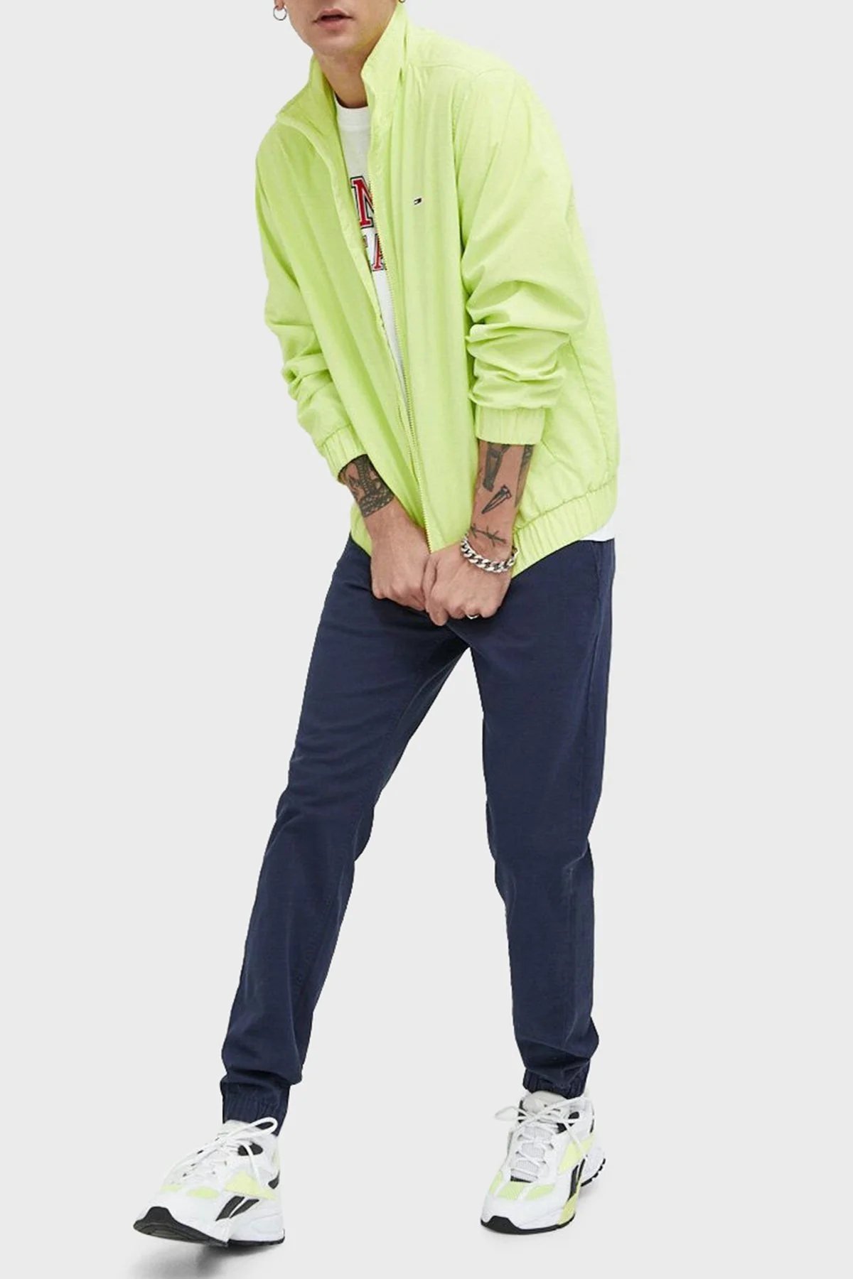 Tommy Jeans Organik Pamuklu Normal Bel Slim Fit Düz Paça Erkek Pantolon DM0DM15969 C87 LACİVERT - 2