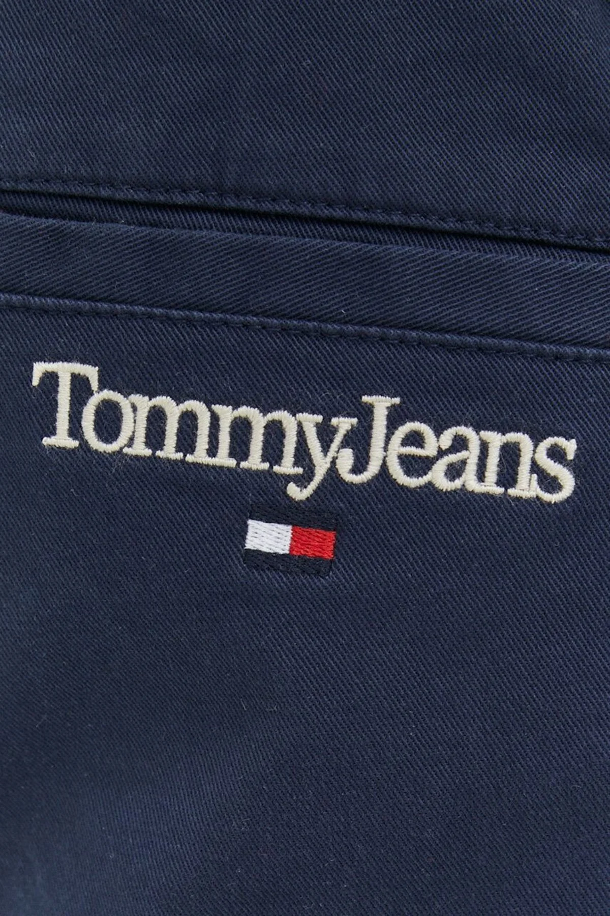 Tommy Jeans Organik Pamuklu Normal Bel Slim Fit Düz Paça Erkek Pantolon DM0DM15969 C87 LACİVERT - 4