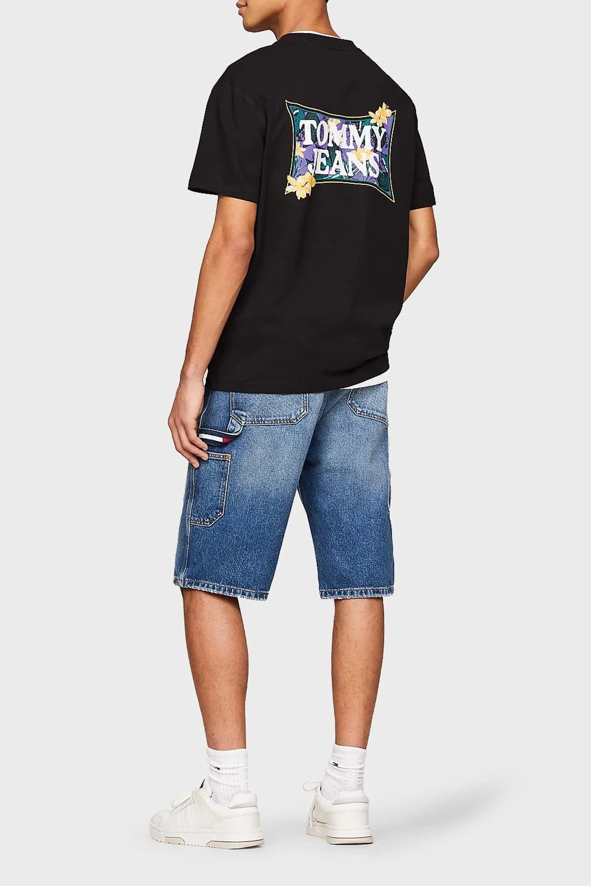 Tommy Jeans Organik Pamuklu Regular Fit Erkek T Shirt DM0DM18562 BDS SİYAH - 4