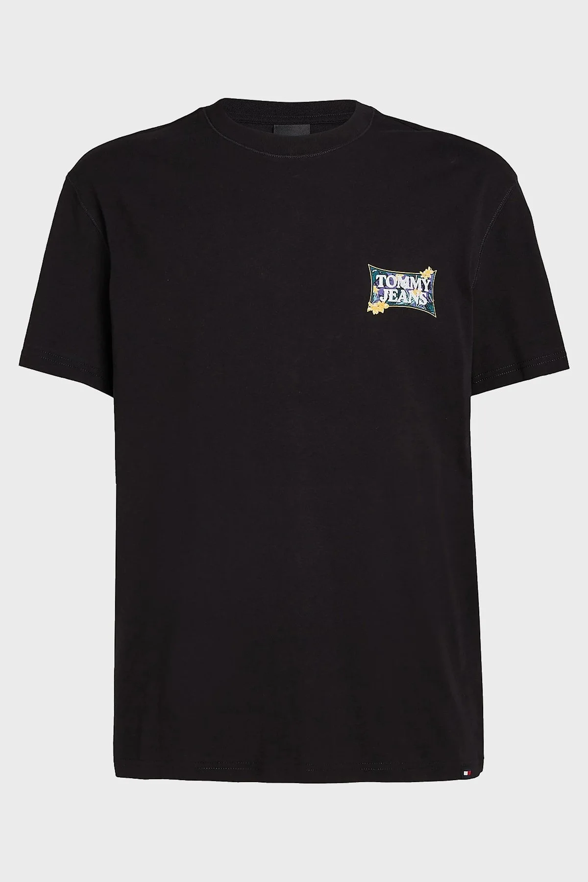 Tommy Jeans Organik Pamuklu Regular Fit Erkek T Shirt DM0DM18562 BDS SİYAH - 5